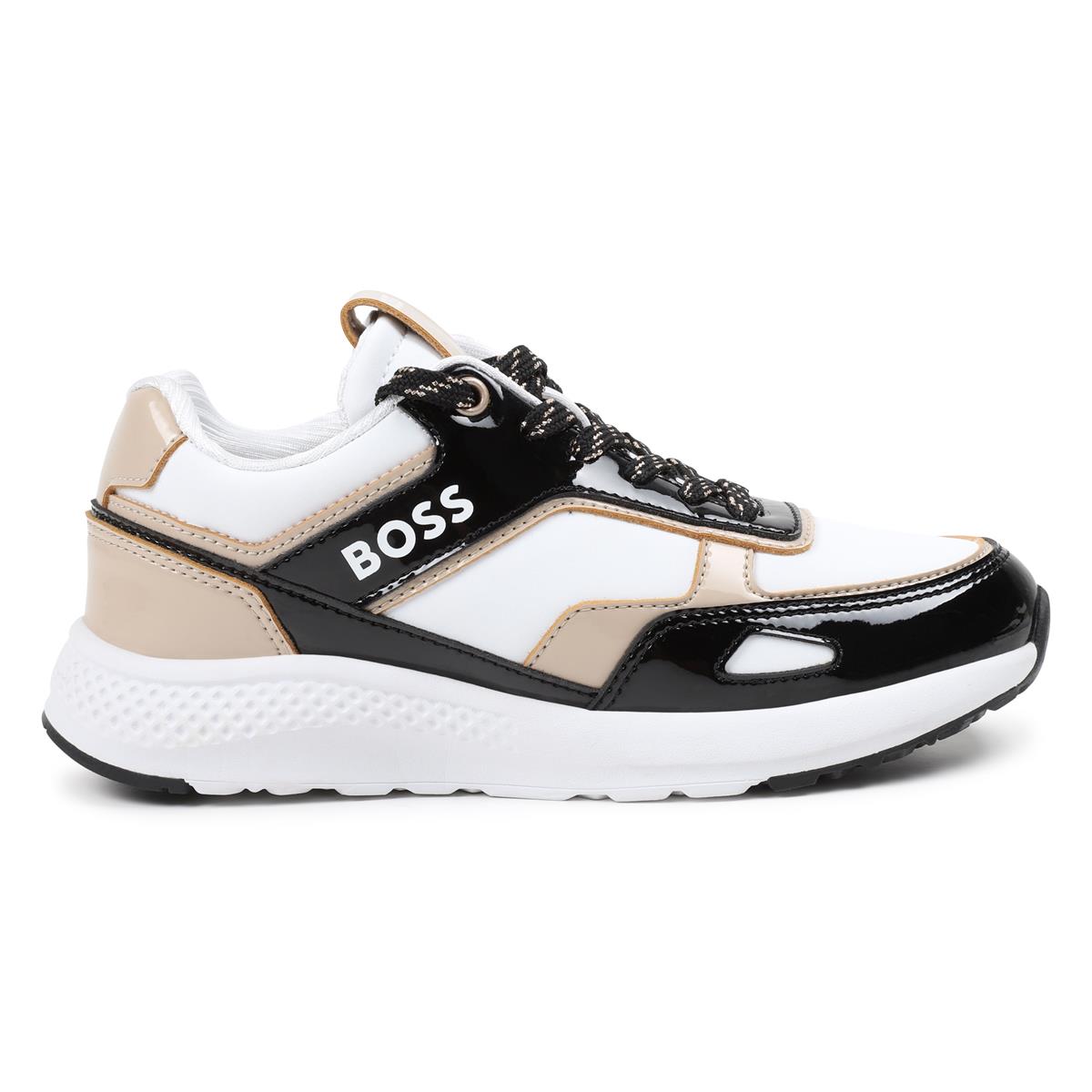 Girls White Logo Shoes