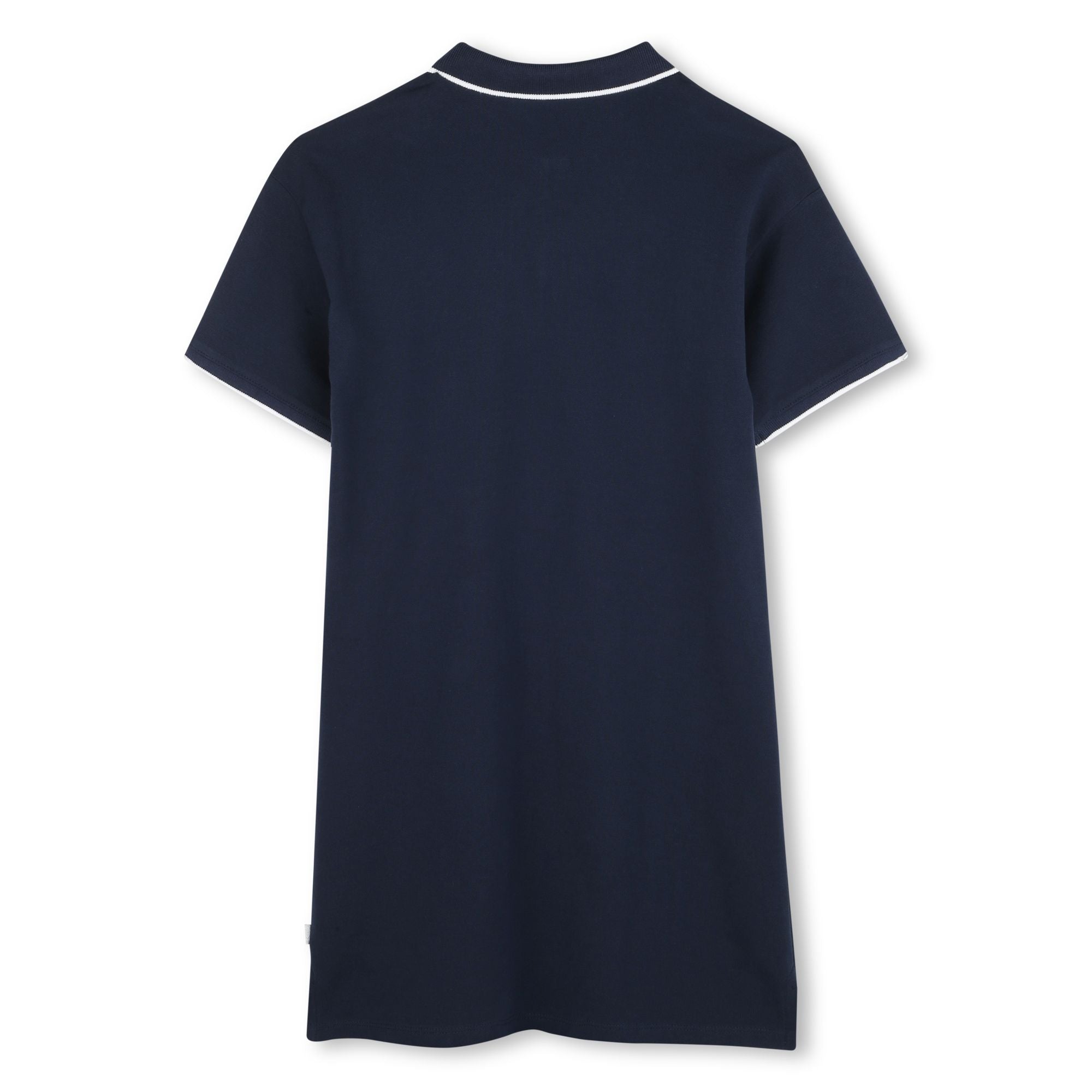 Girls Navy Cotton Dress