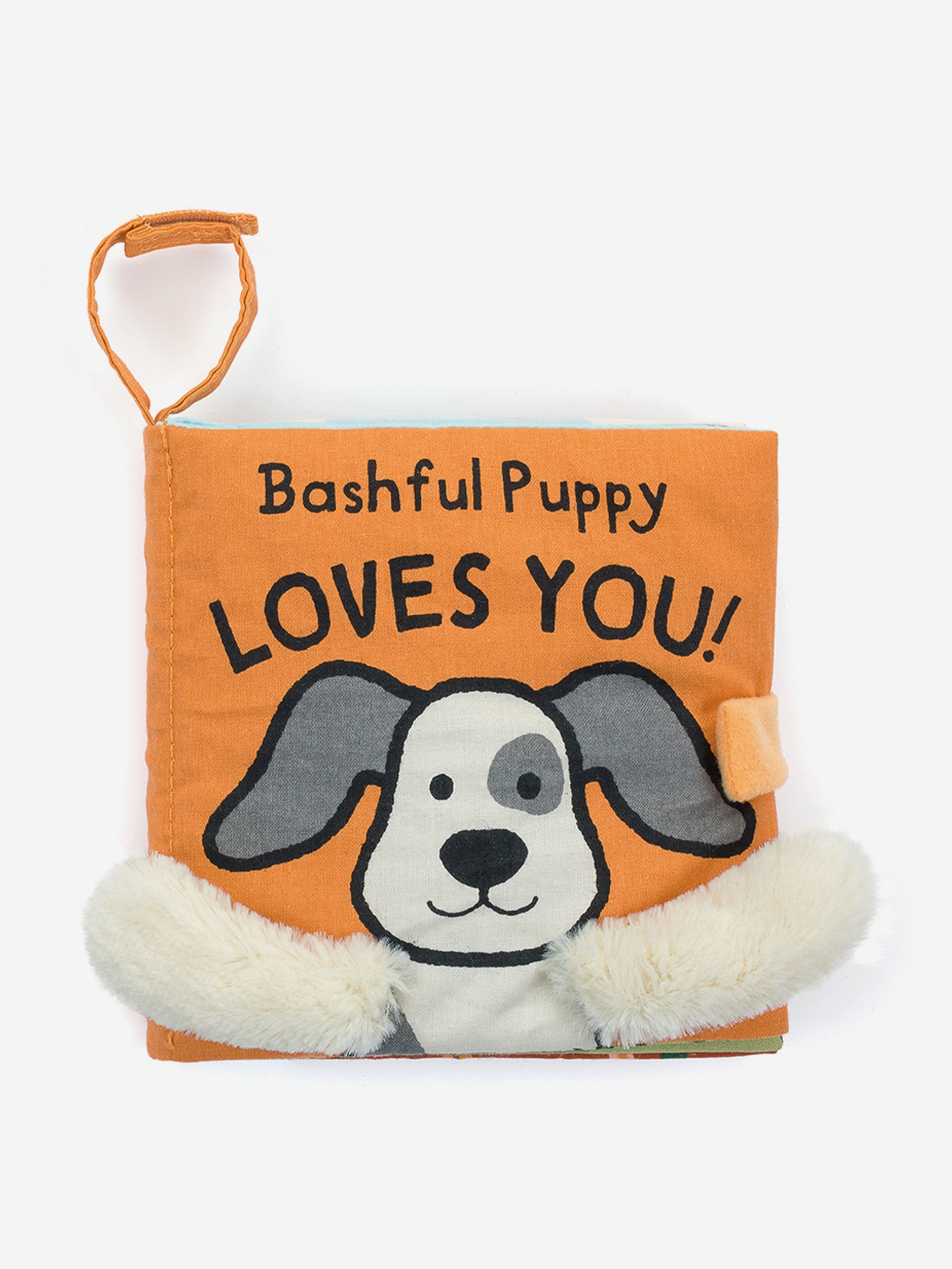 Bashful Puppy Loves You Book in Yellow