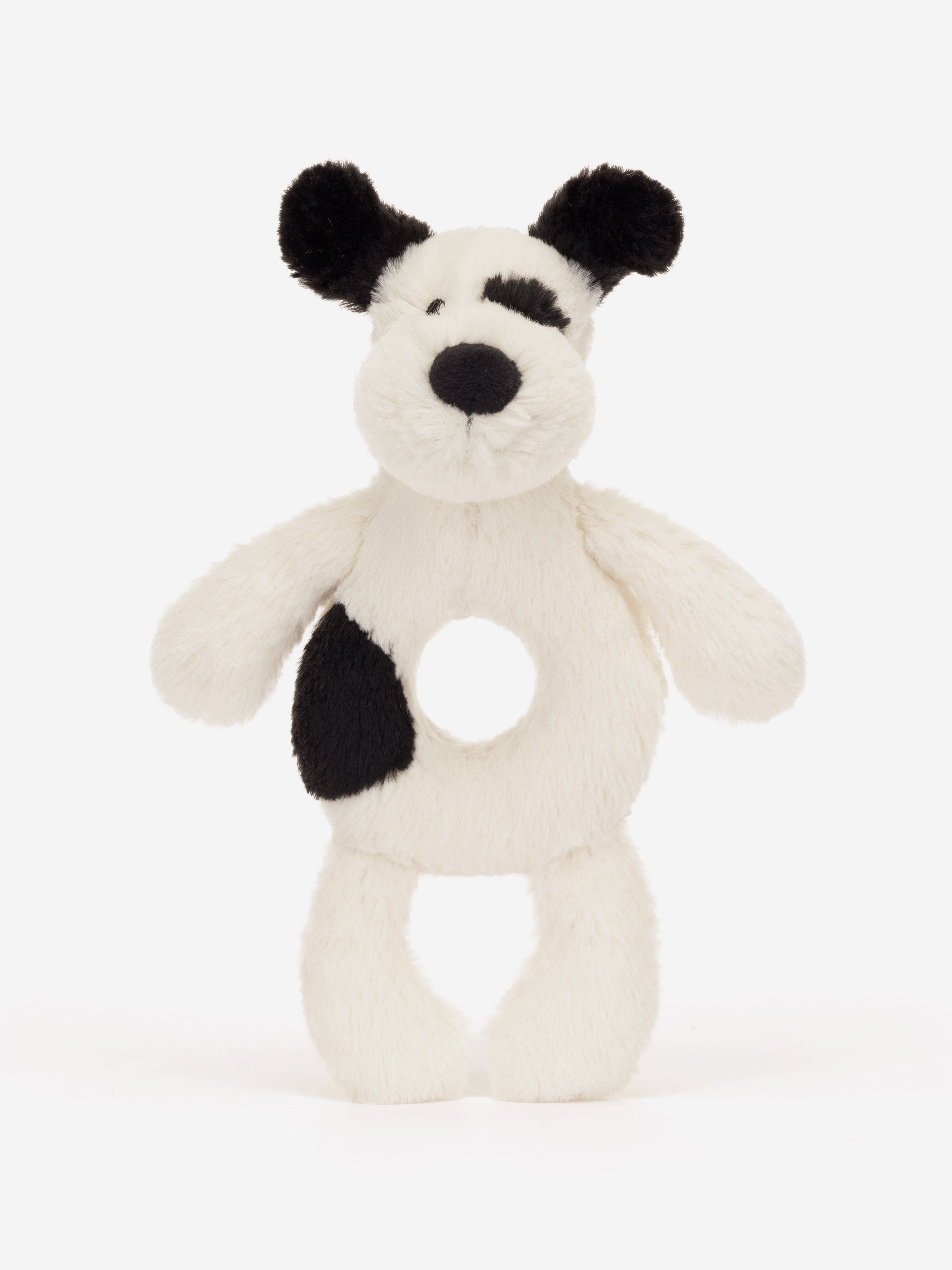 Bashful Puppy Ring Rattle in White (18 CM)