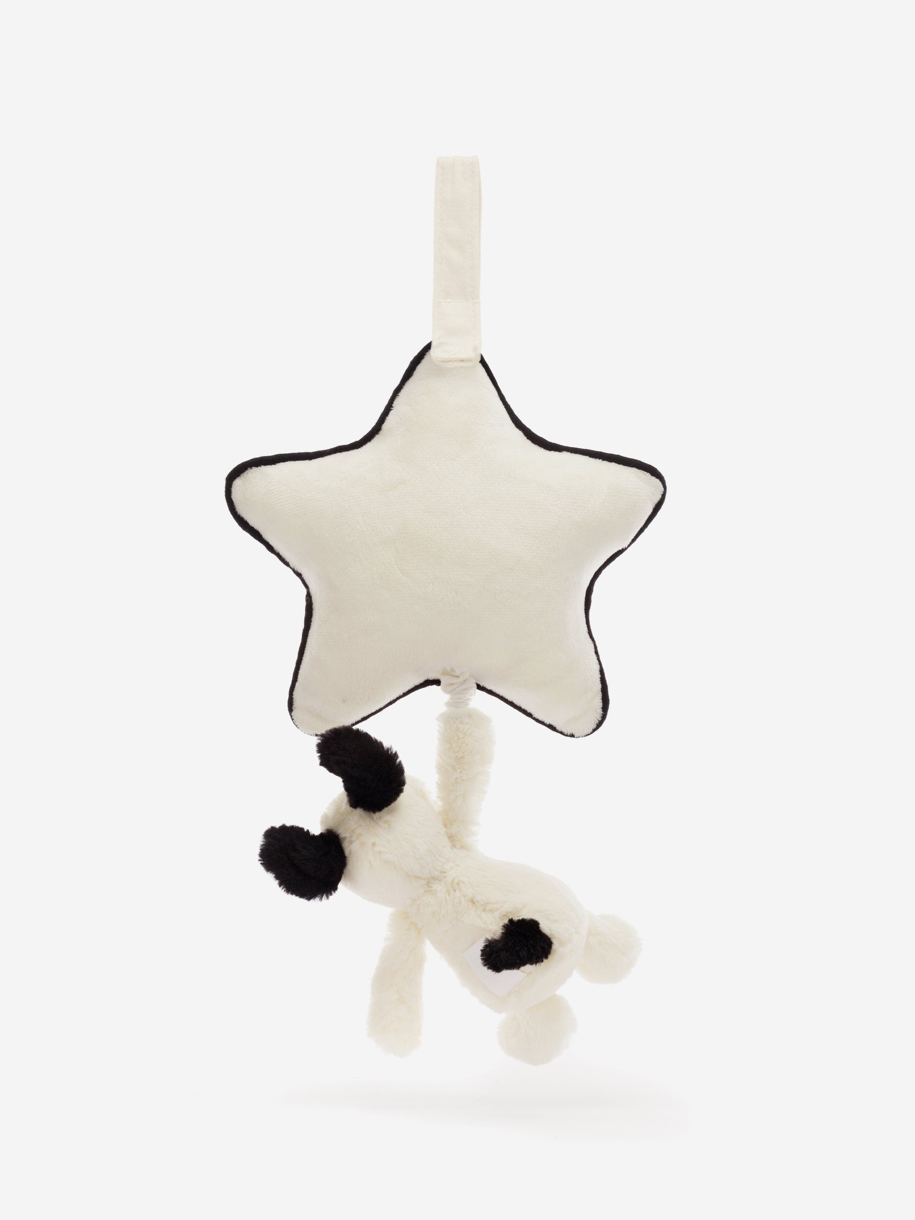 Bashful Puppy Musical Pull in White (30 CM)