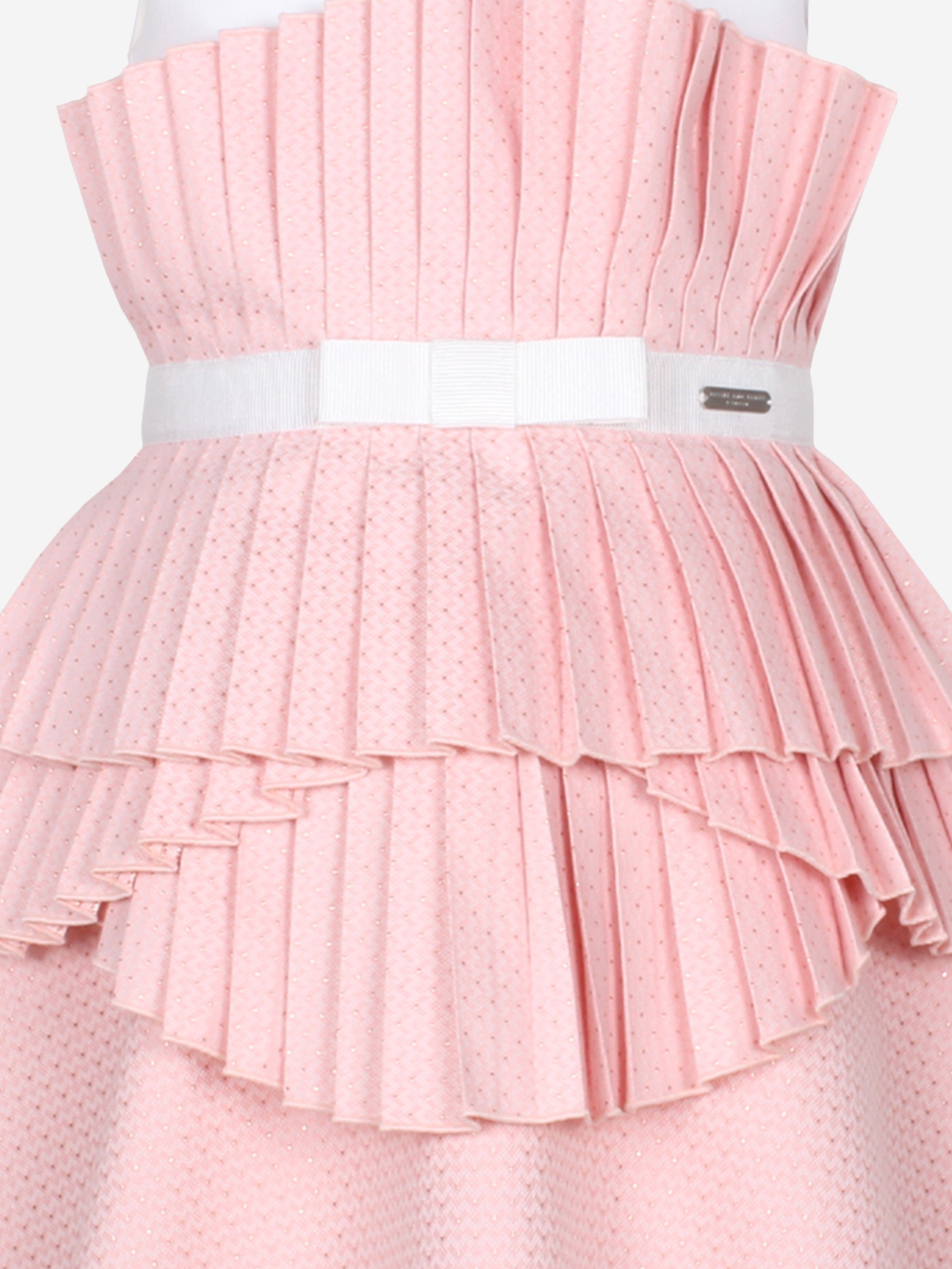 Girls Creation Dots Dress in Pink