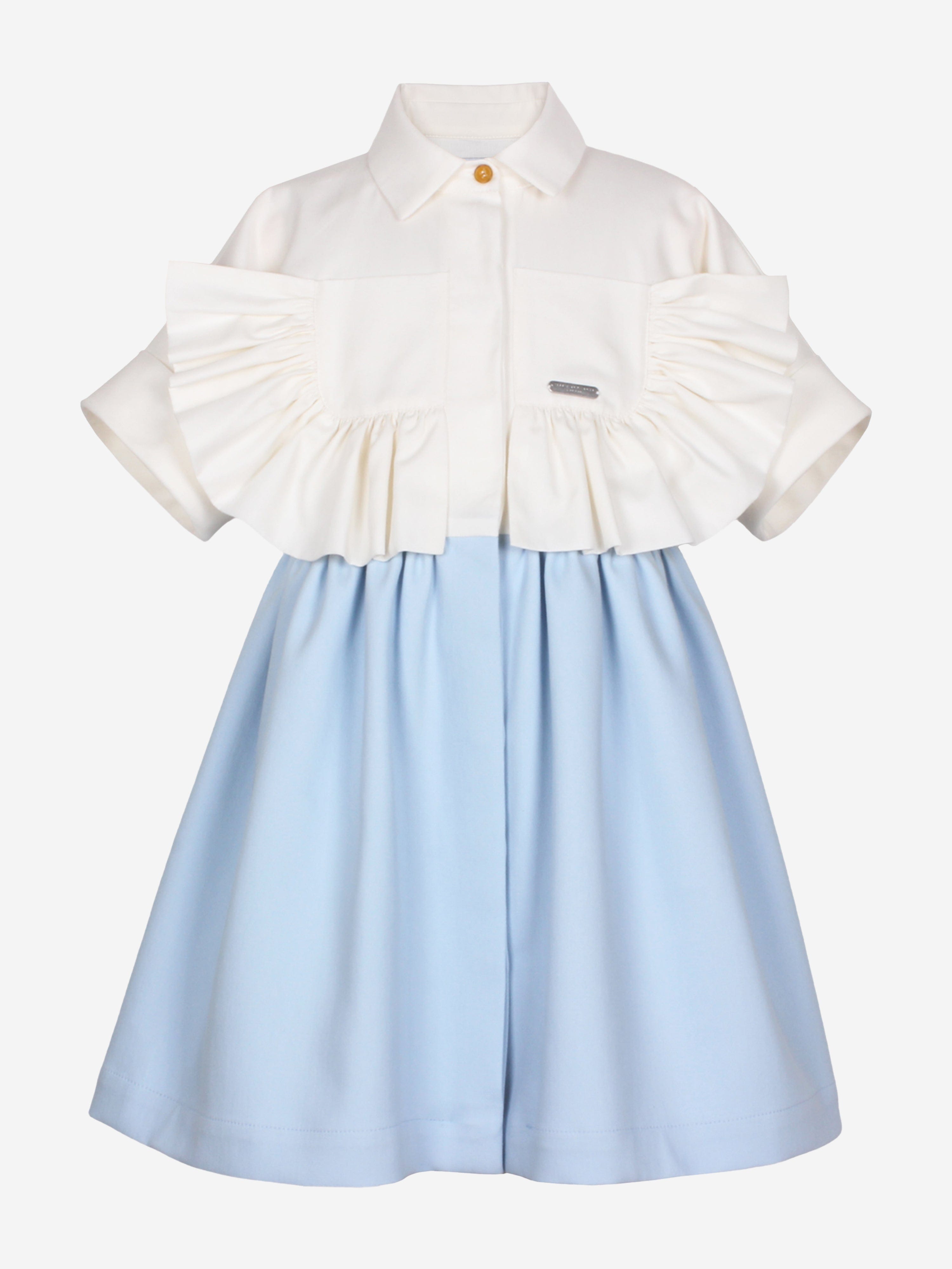 Girls Once Upon A Blue Moon Dress in Blue