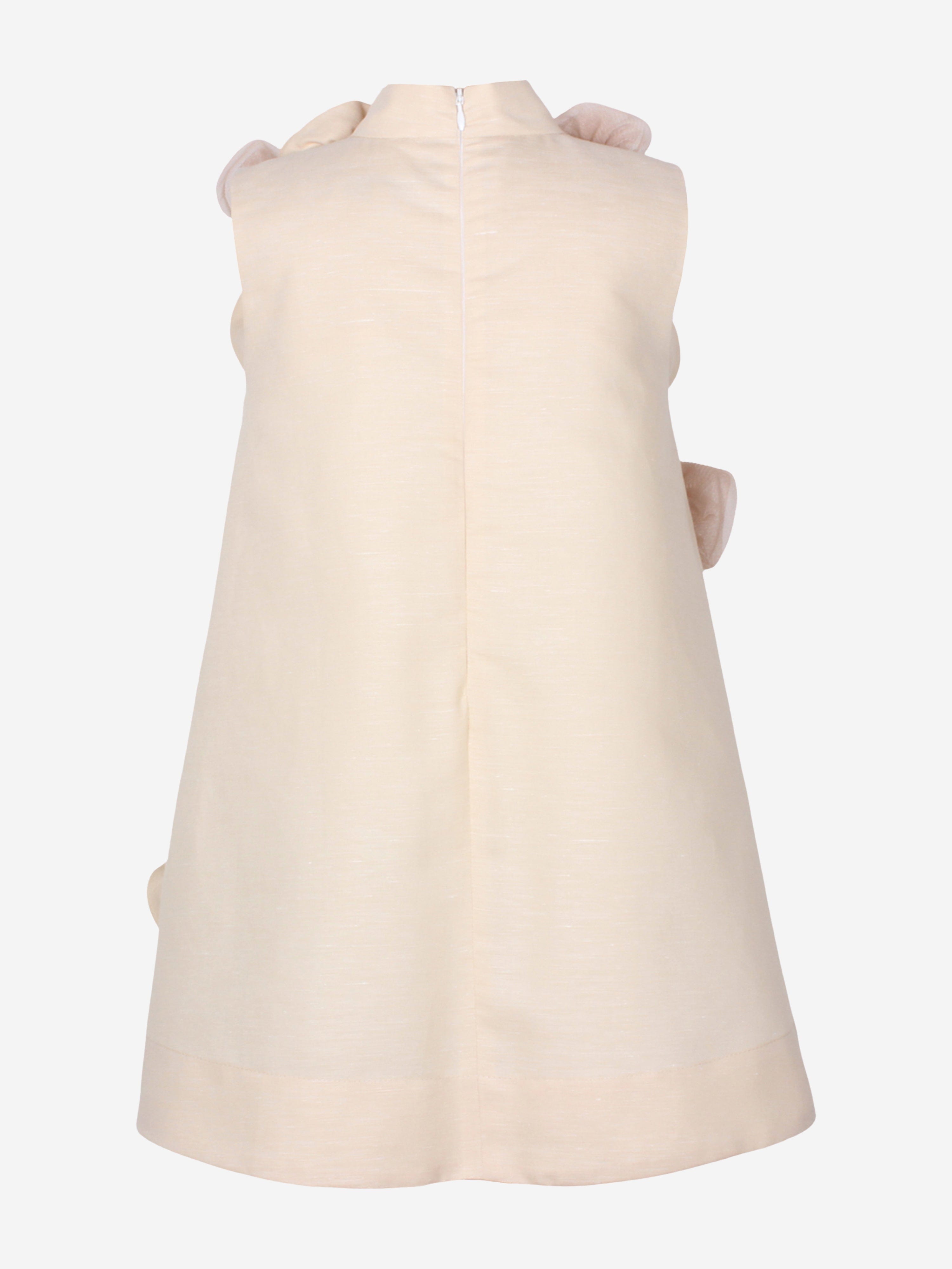 Girls Ring A Roses Dress in Beige