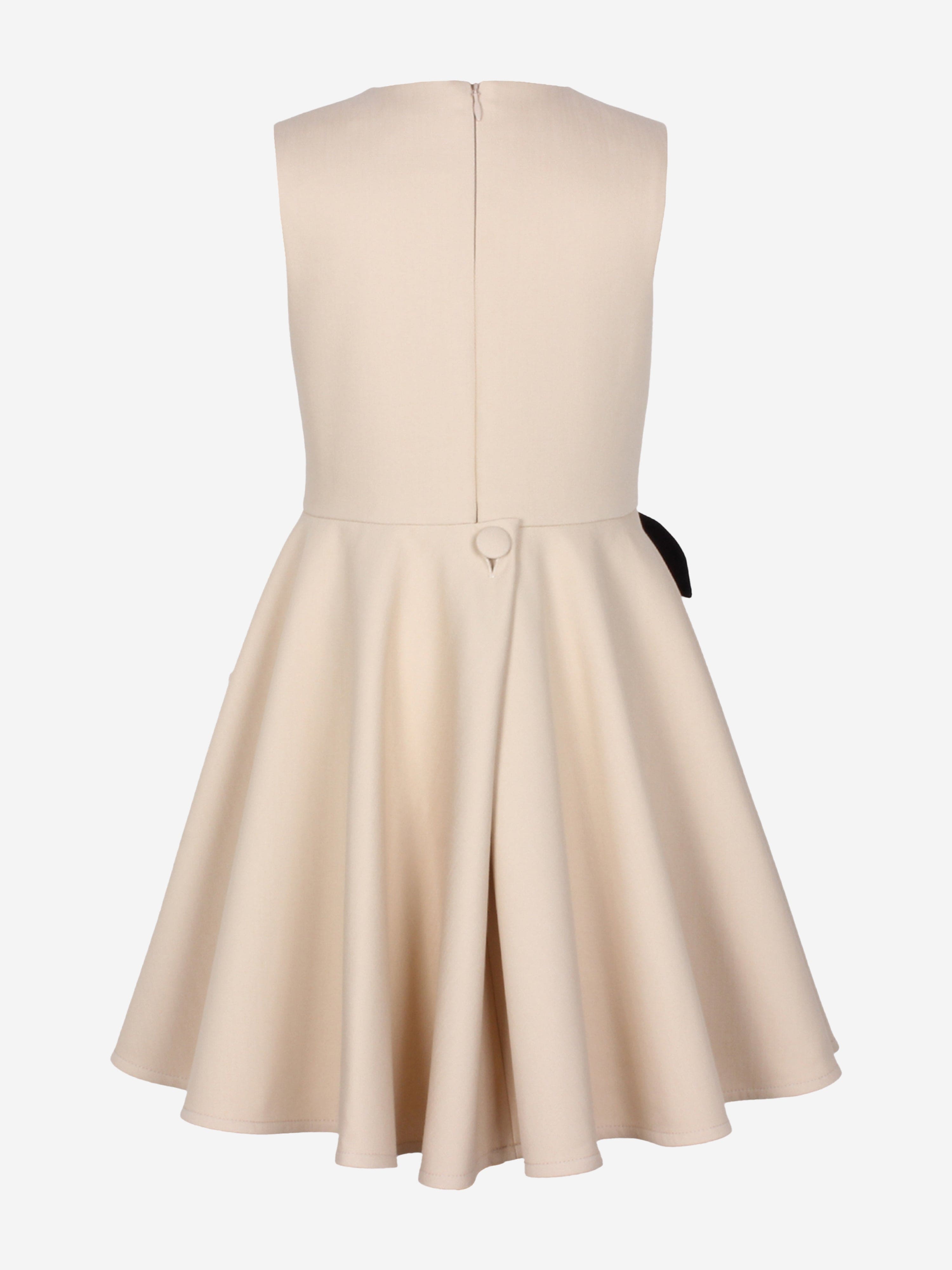 Jessie And James Girls Magnolia Sunset Flower Dress in Beige