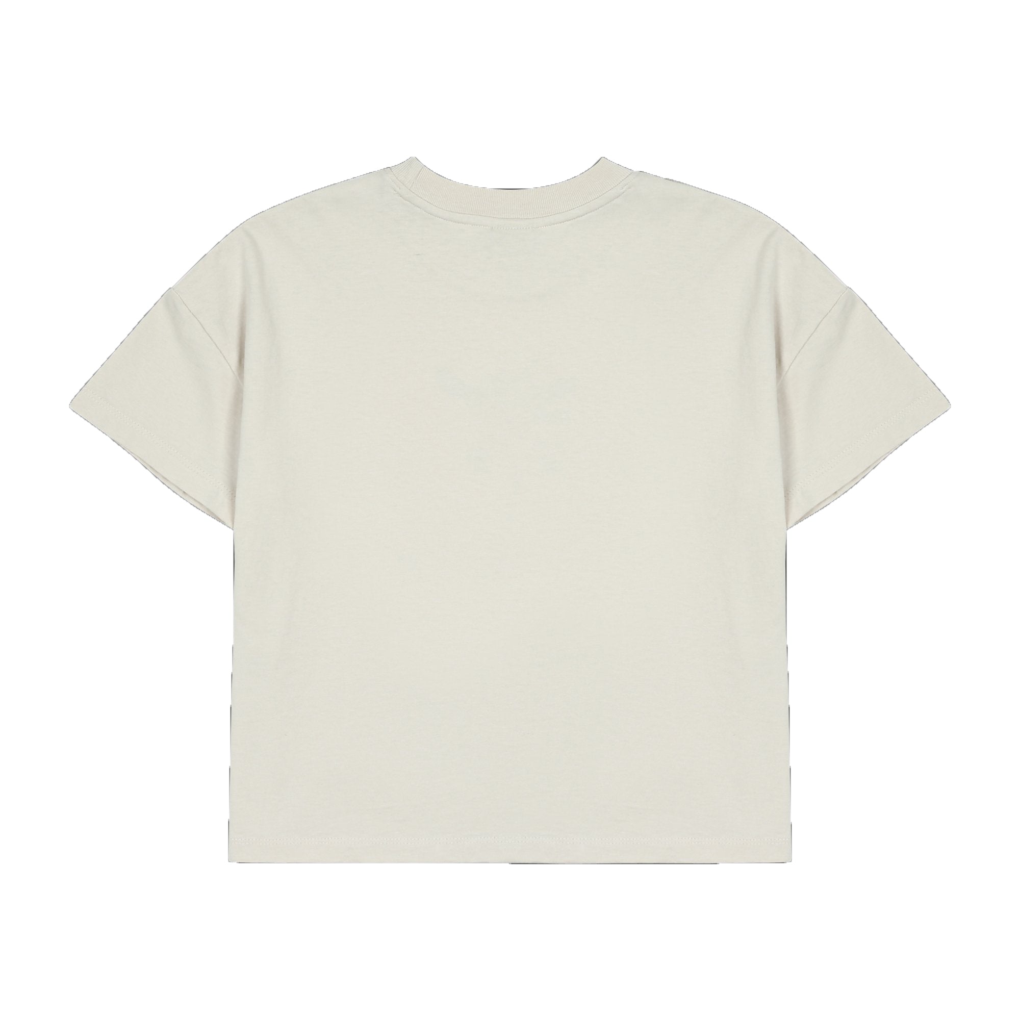 Boys & Girls Ivory Printed Cotton T-Shirt