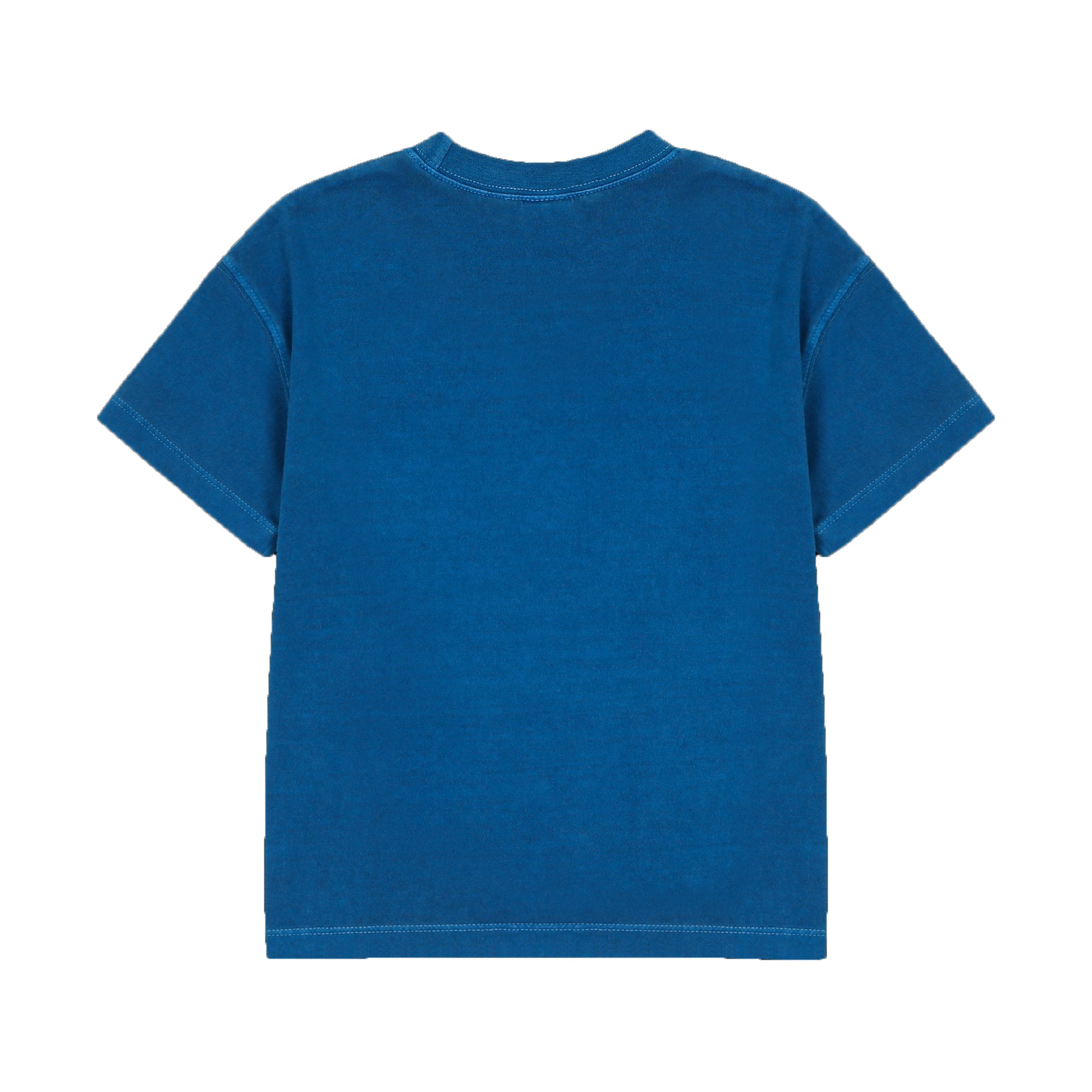 Boys & Girls Blue Printed Cotton T-Shirt