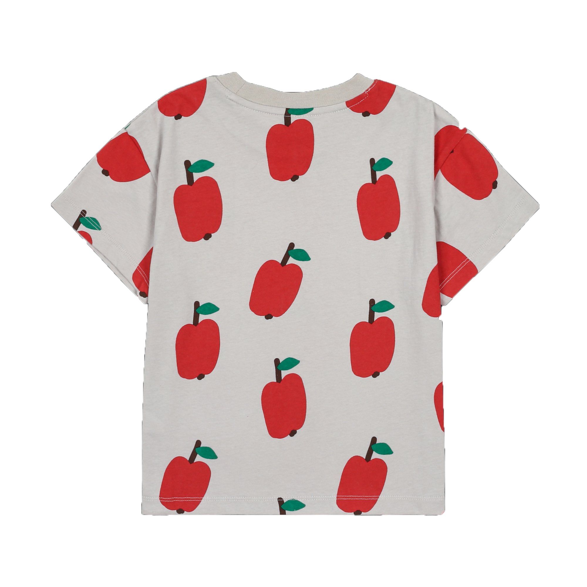 Boys & Girls Light Grey Printed Cotton T-Shirt