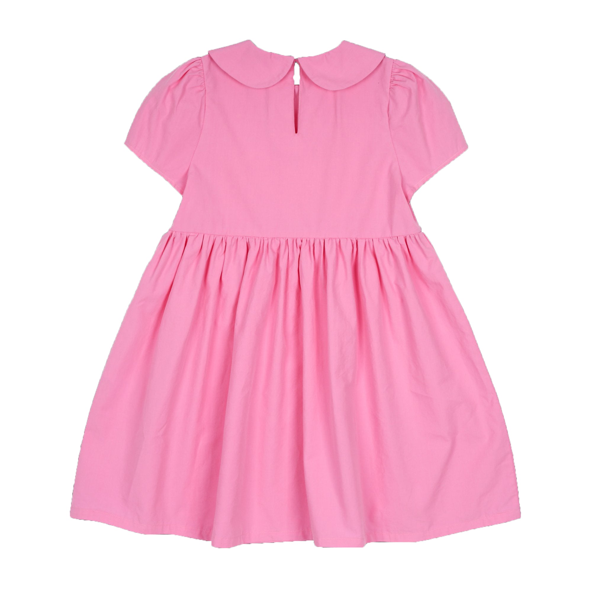 Girls Pink Logo Cotton Dress