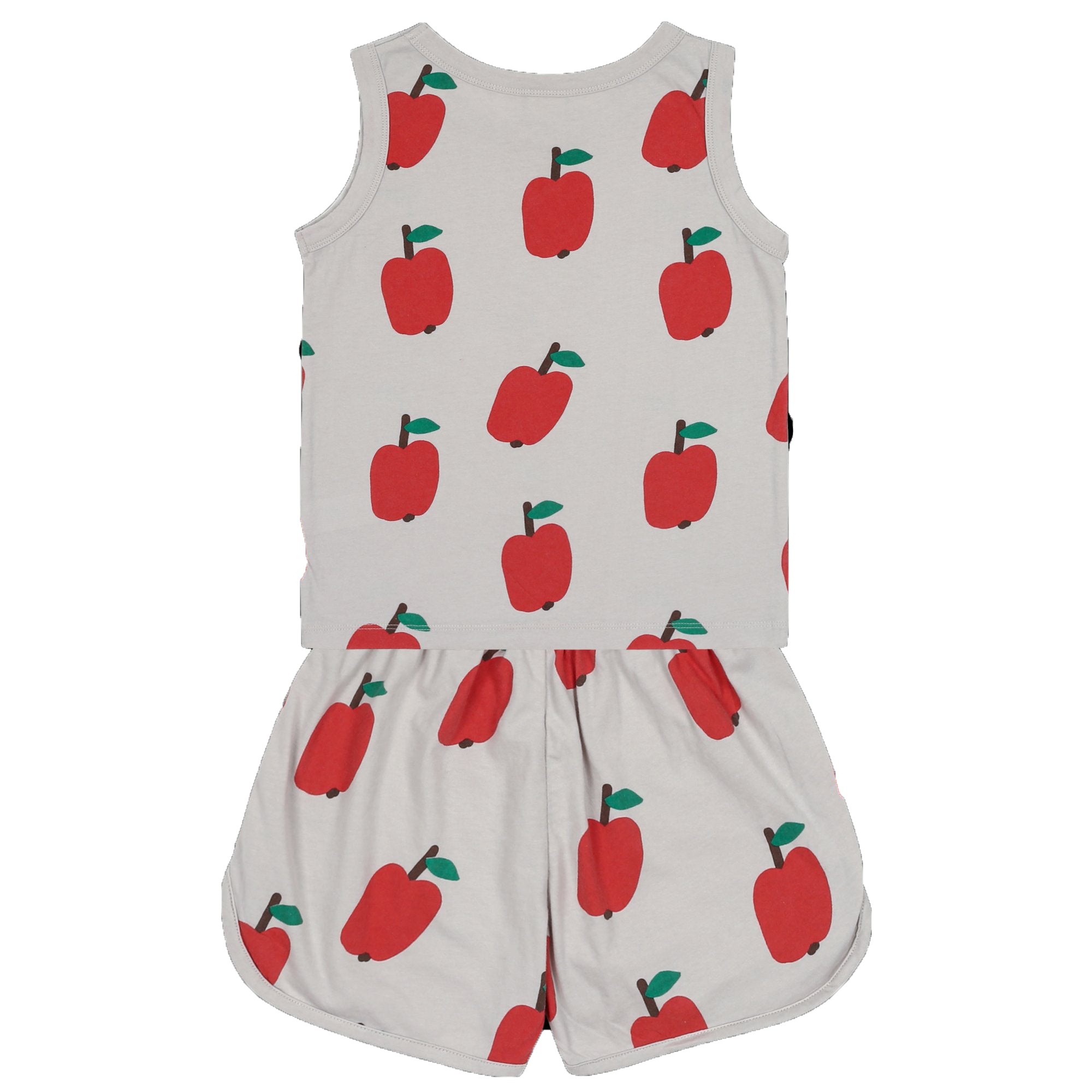 Boys & Girls Ivory Printed Cotton Set