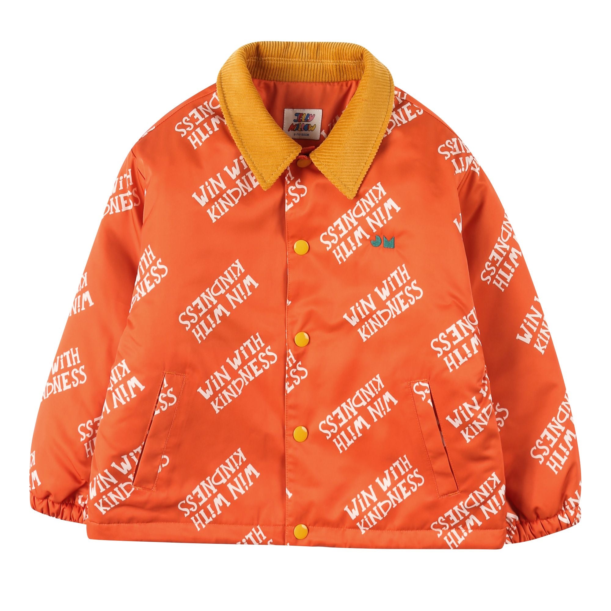 Boys & Girls Orange Logo Padded Jacket