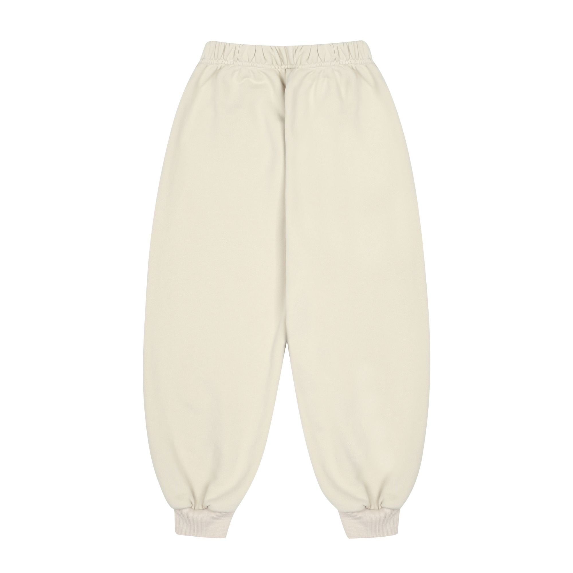 Boys & Girls Ivory Rabbit Printed Cotton Trousers