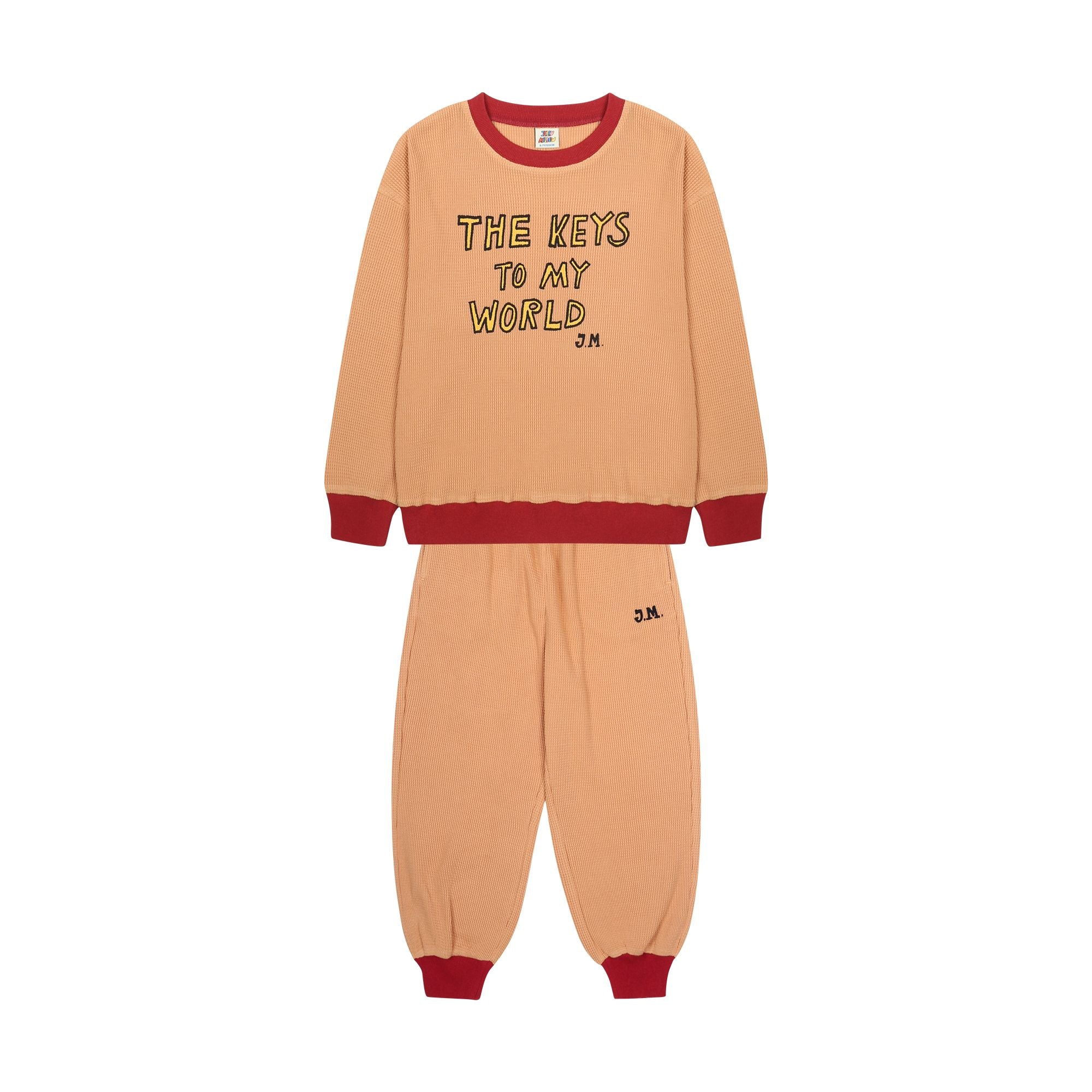 Boys & Girls Orange Logo Cotton Set