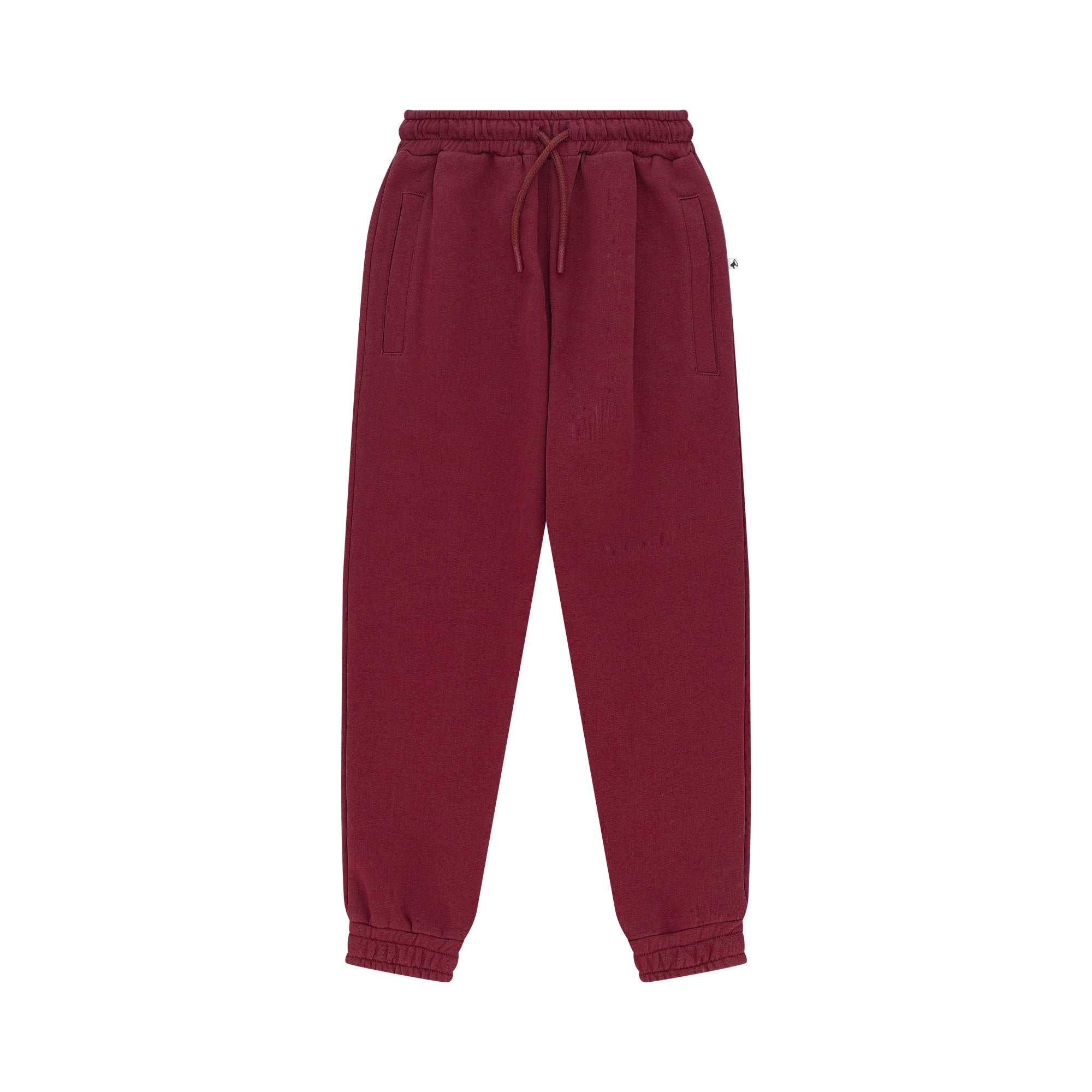 Boys & Girls Wine Red Cotton Trousers