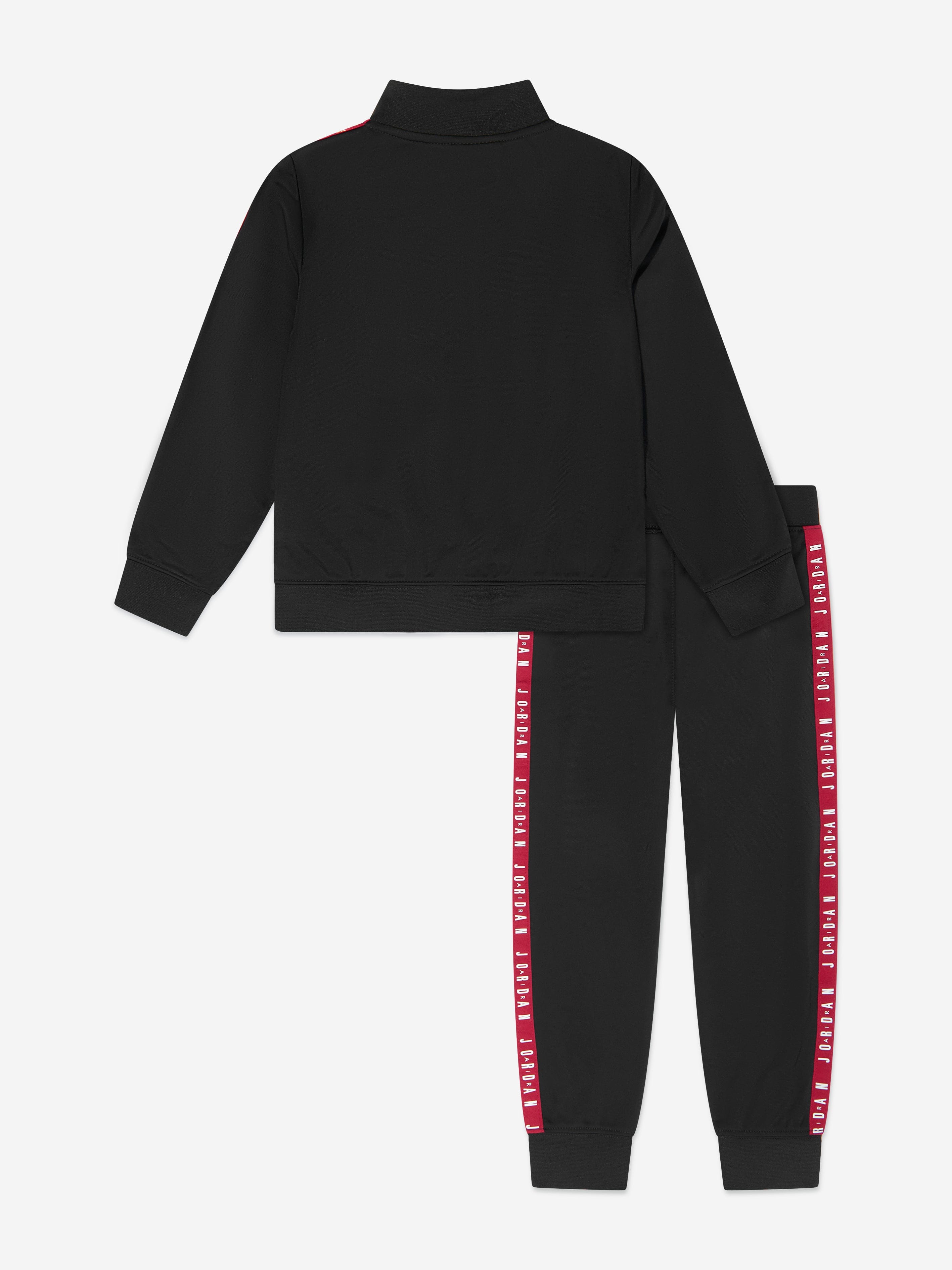 Kids Air Jordan Tricot Tracksuit in Black