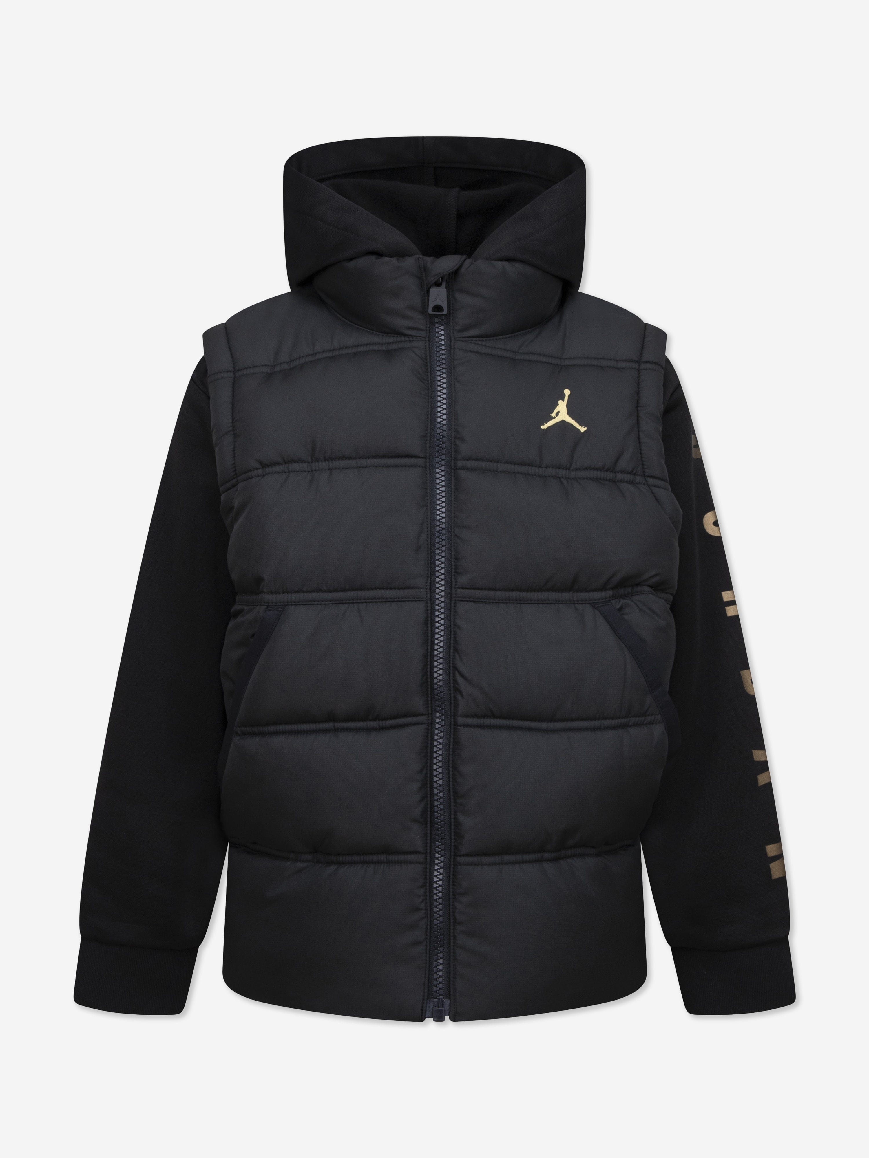 Jordan Boys 2-Fer Jacket in Black