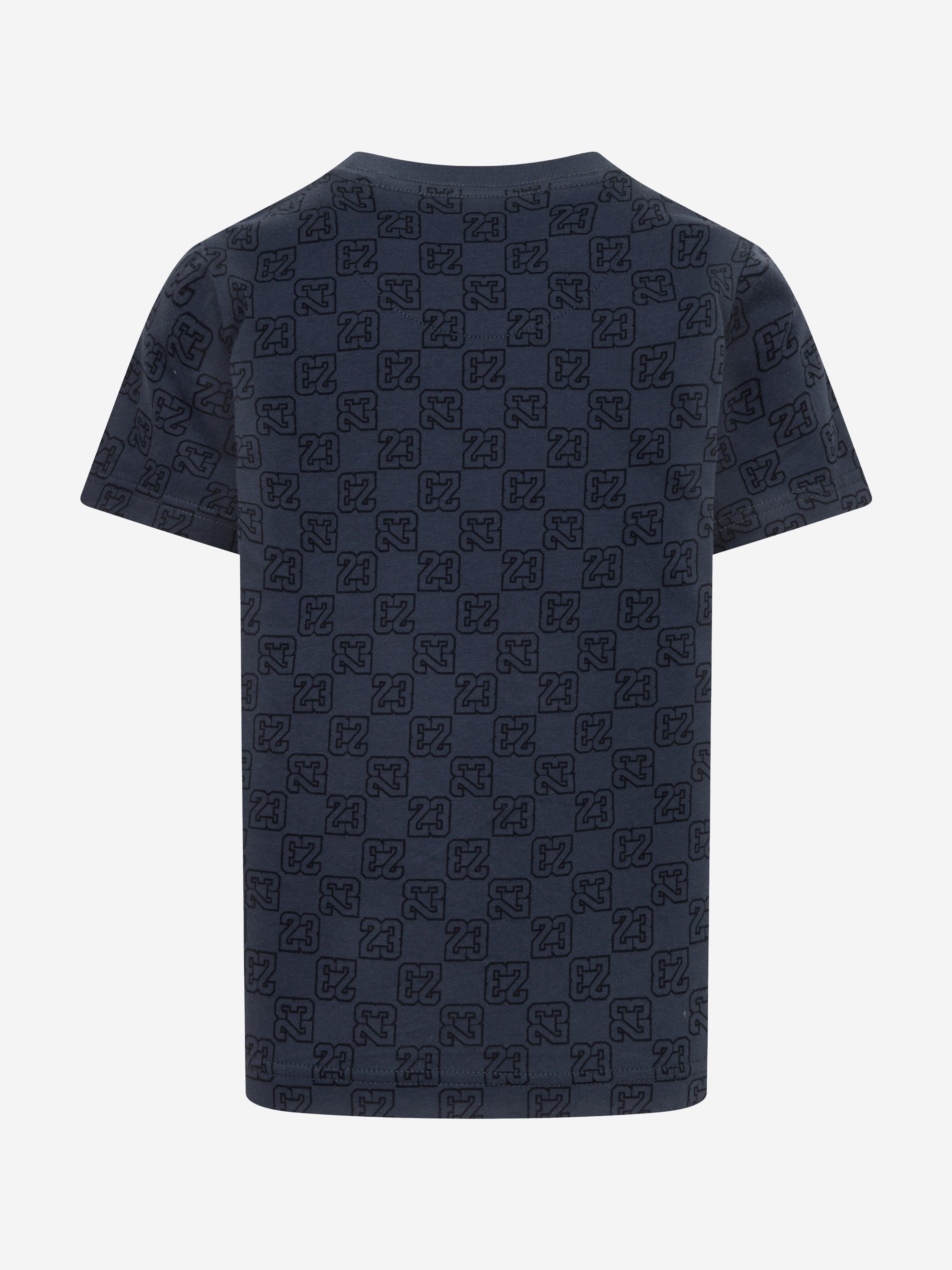 Jordan Boys 23 Monogram AOP T-Shirt in Black