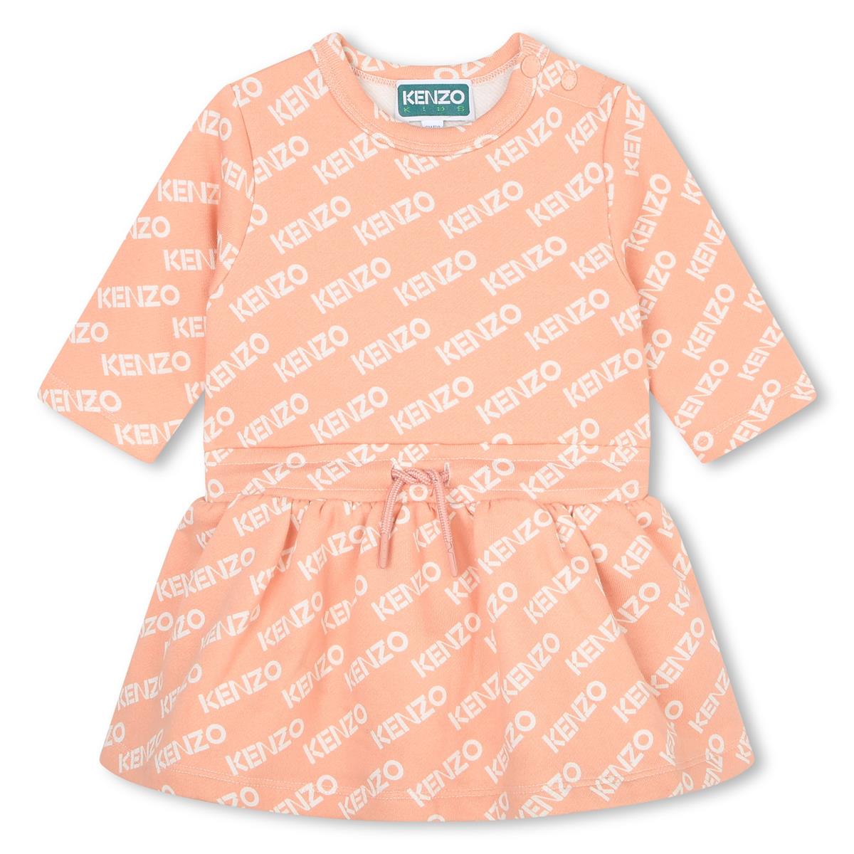 Baby Girls Pink Logo Cotton Dress