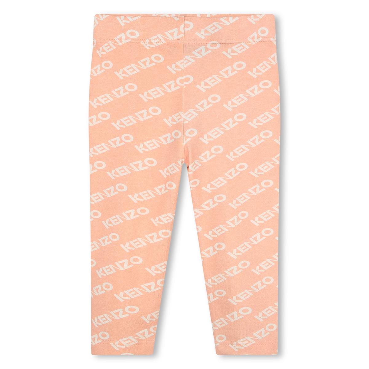 Baby Girls Pink Logo Leggings
