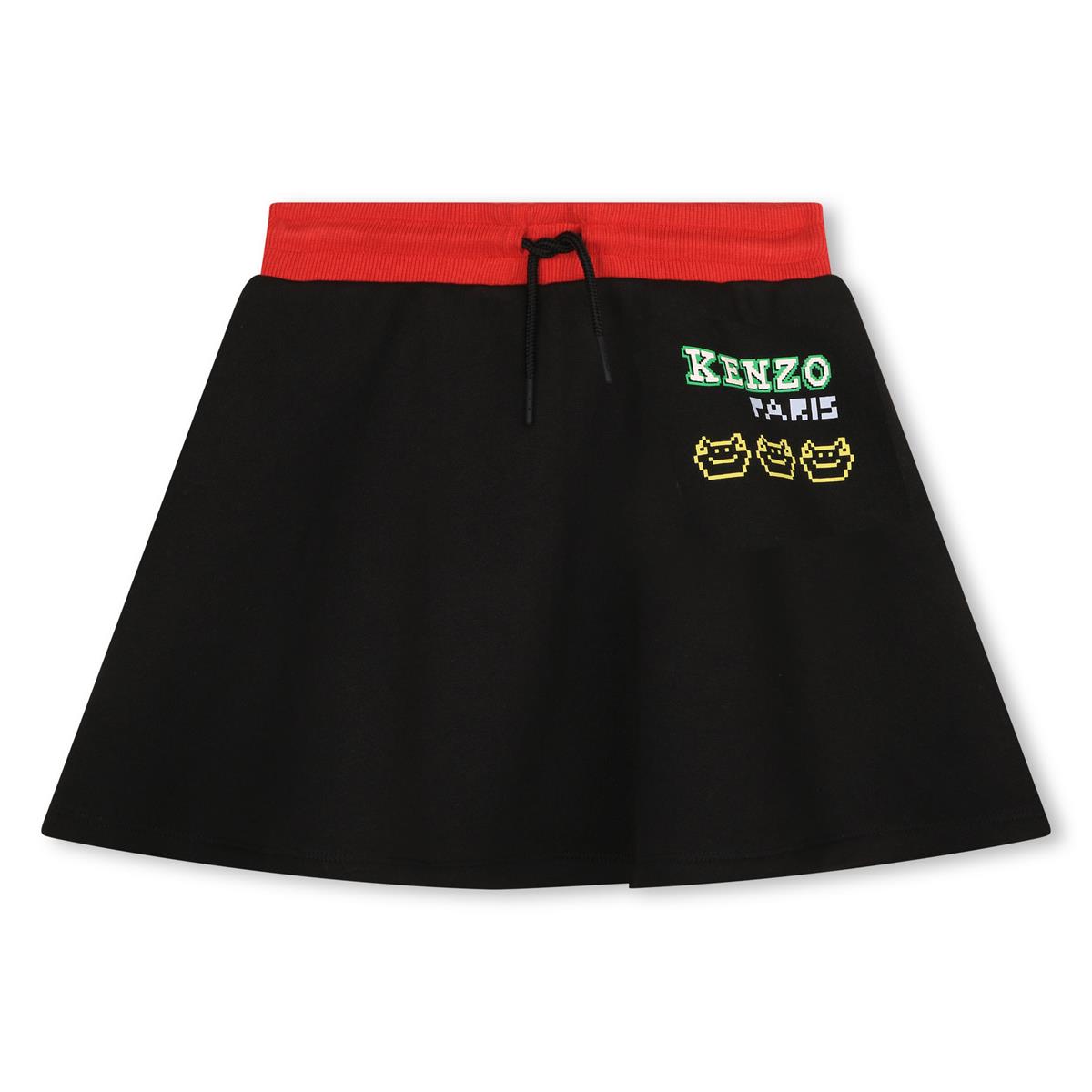 Girls Black Logo Skirt