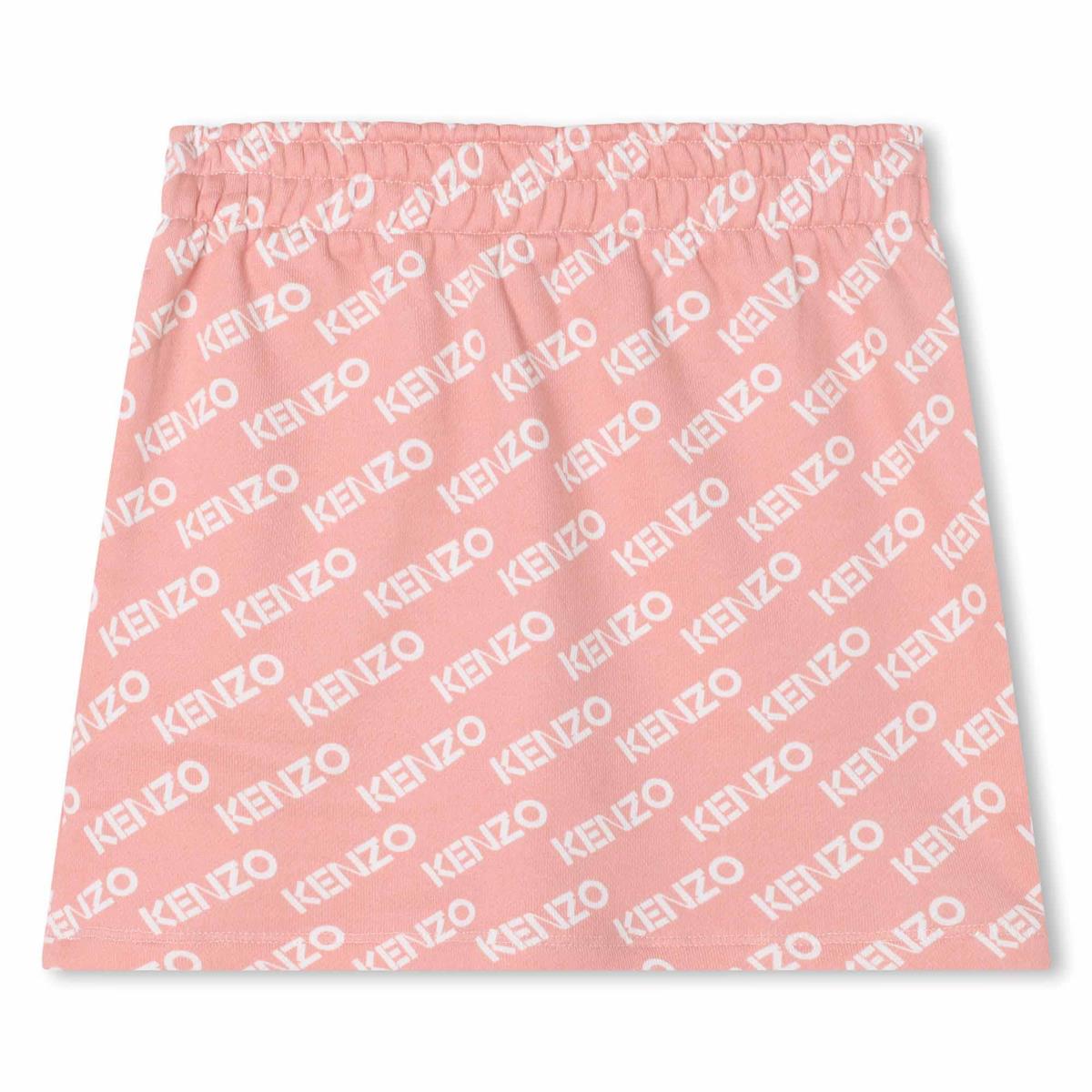 Girls Pink Logo Skirt