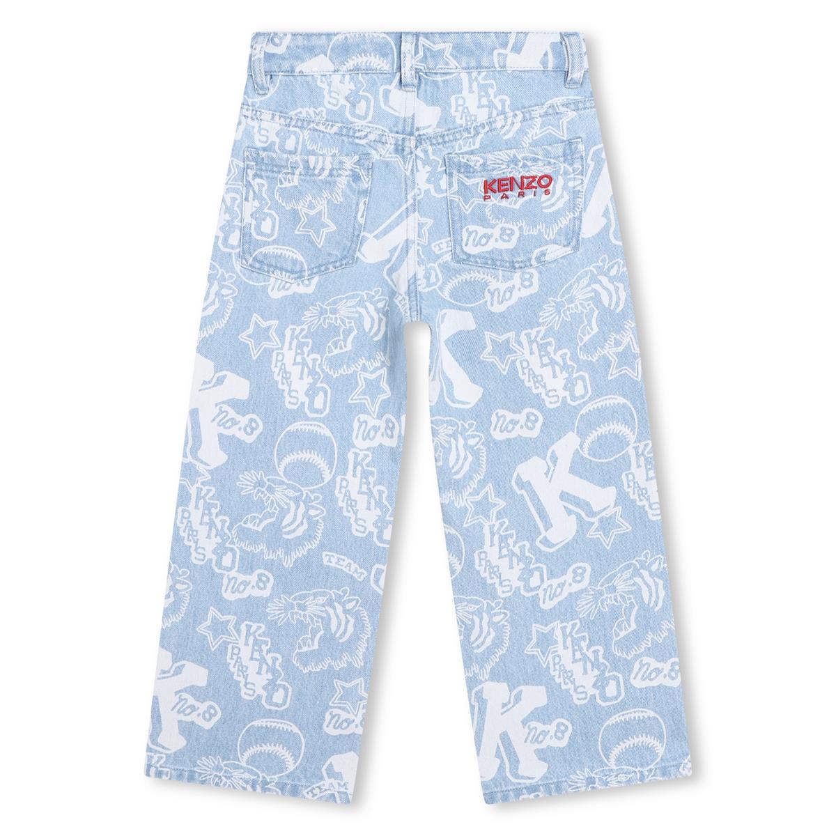Girls Light Blue Denim Trousers
