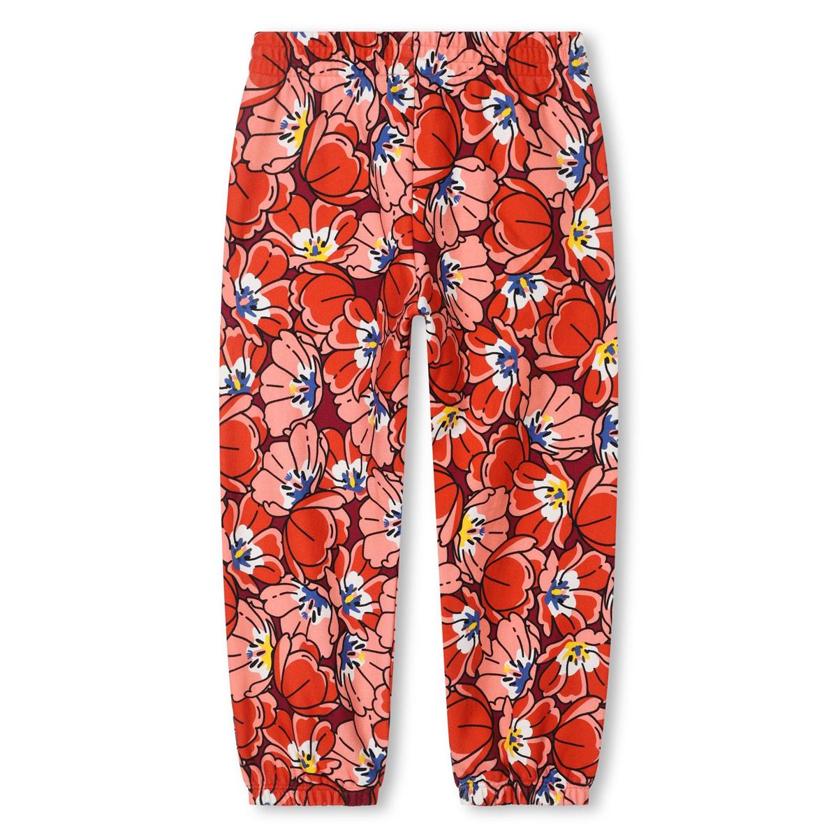 Girls Red Flower Trousers