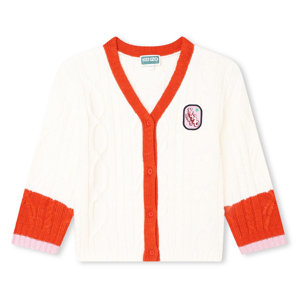 Girls White Cardigan