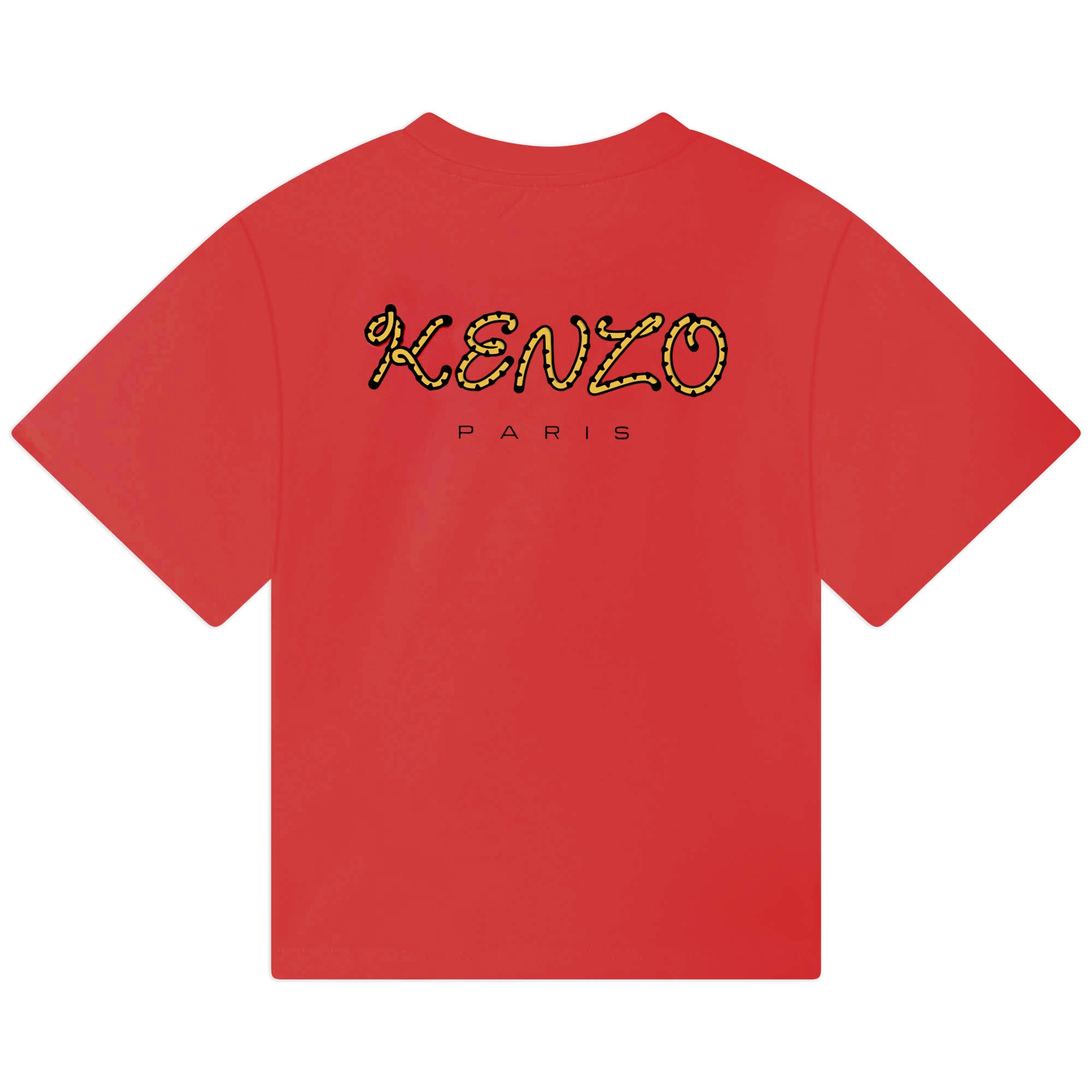 Girls Red Logo Cotton T-Shirt