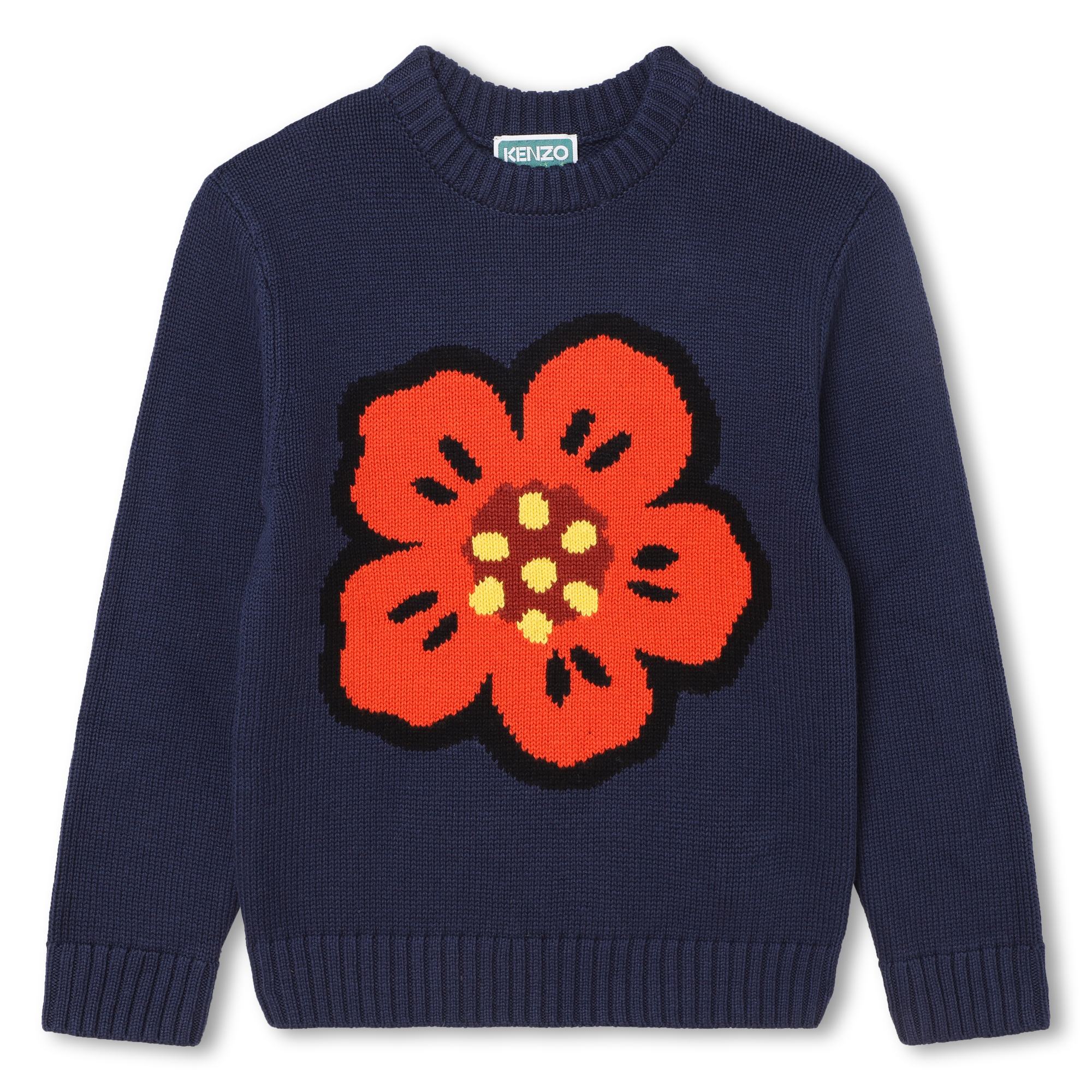 Boys & Girls Navy Logo Sweater