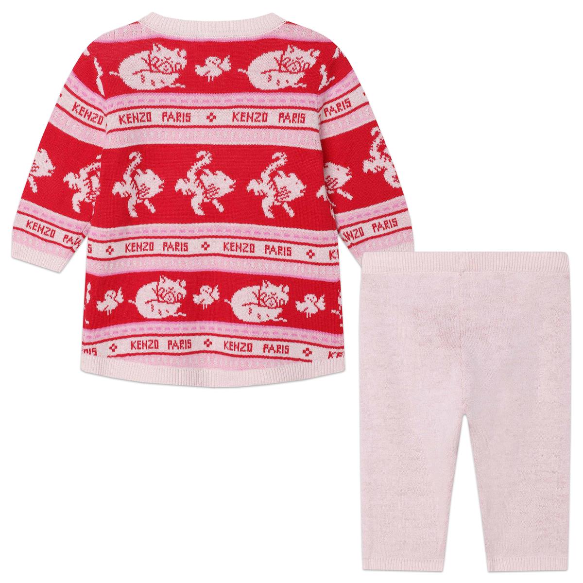 Baby Girls Red Dress Set