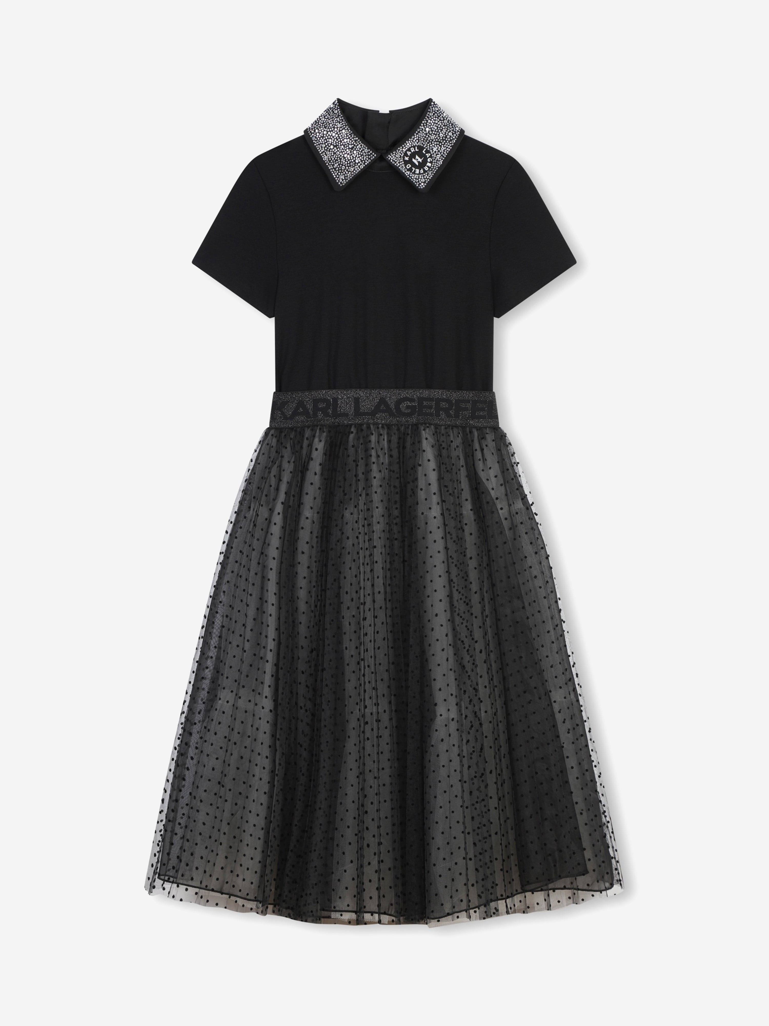 Karl Lagerfeld Girls Occasion Dress in Black