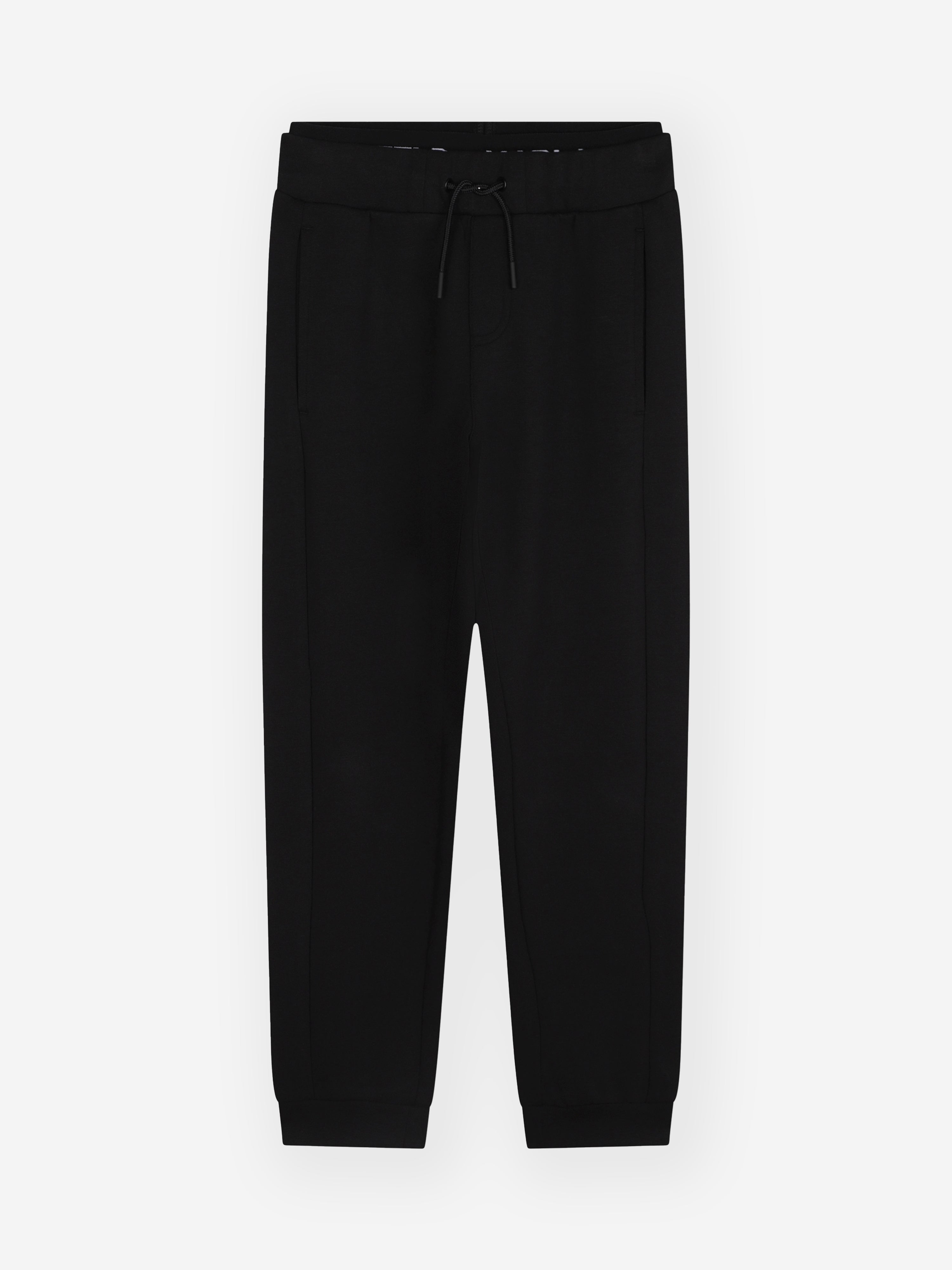Karl Lagerfeld Boys Double Waistband Joggers in Black