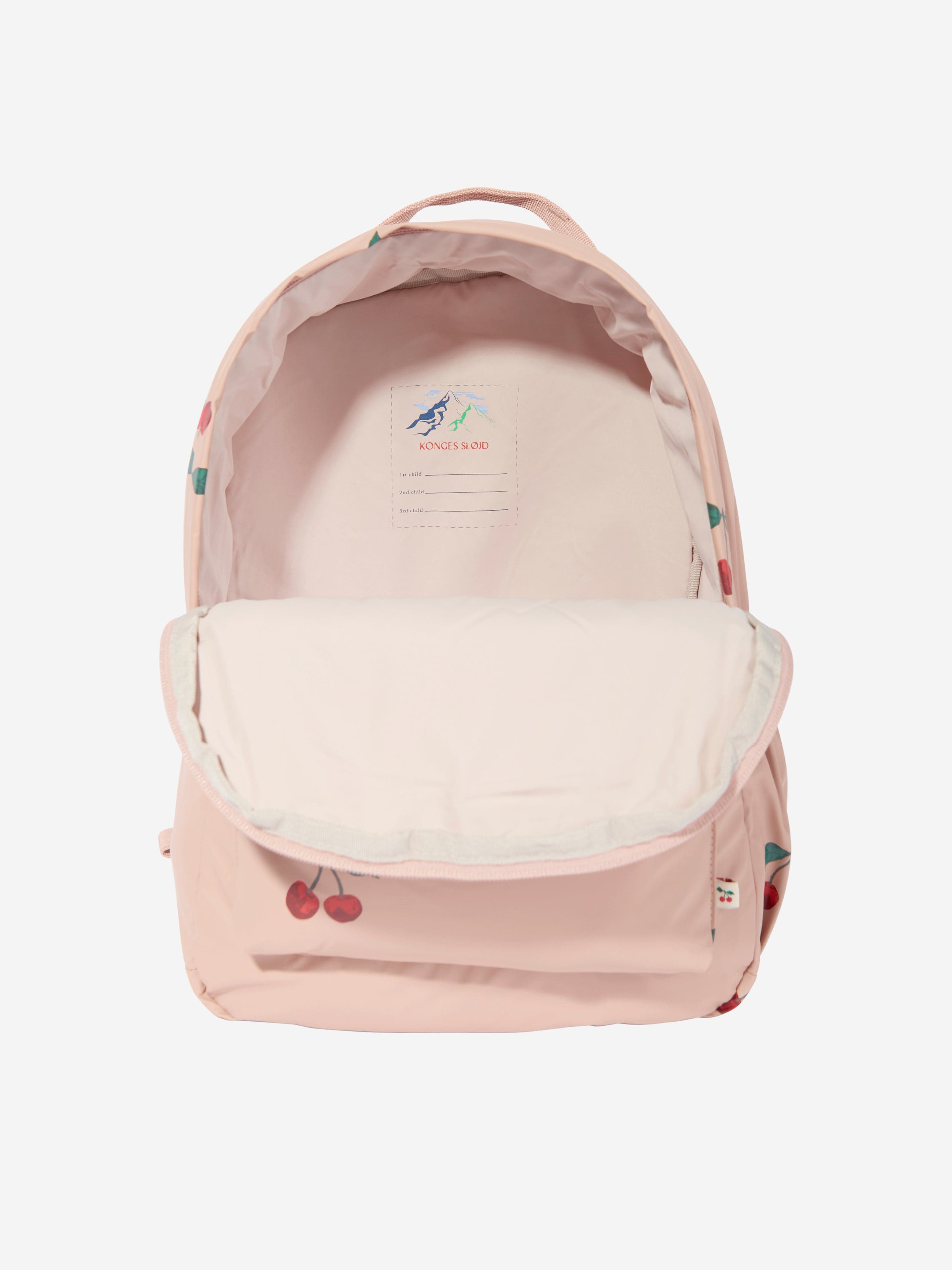 Konges Sløjd Girls Ma Grande Rainy Days Backpack in Pink (34cm)