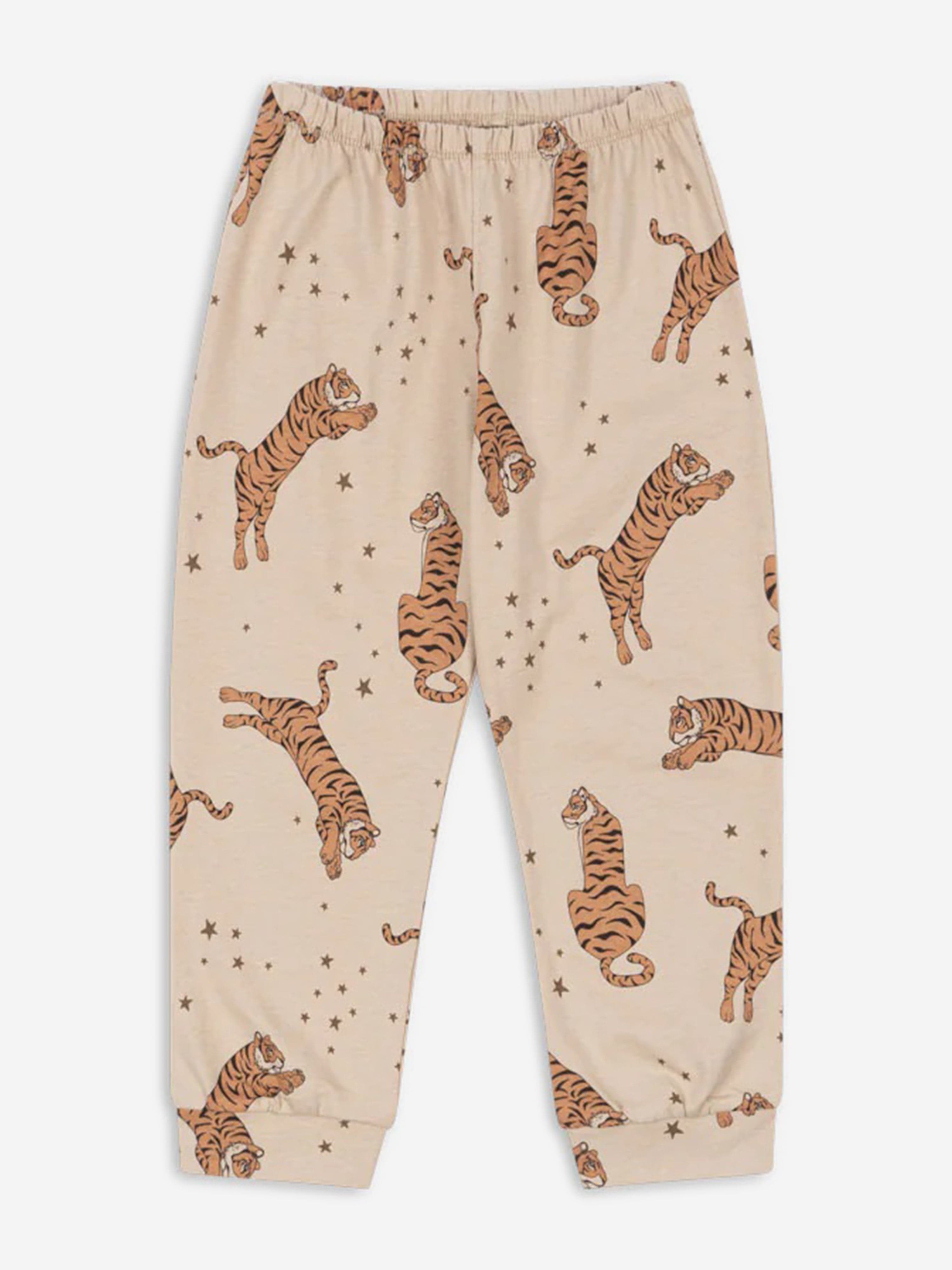 Kids Drey Tiger Joggers in Ivory