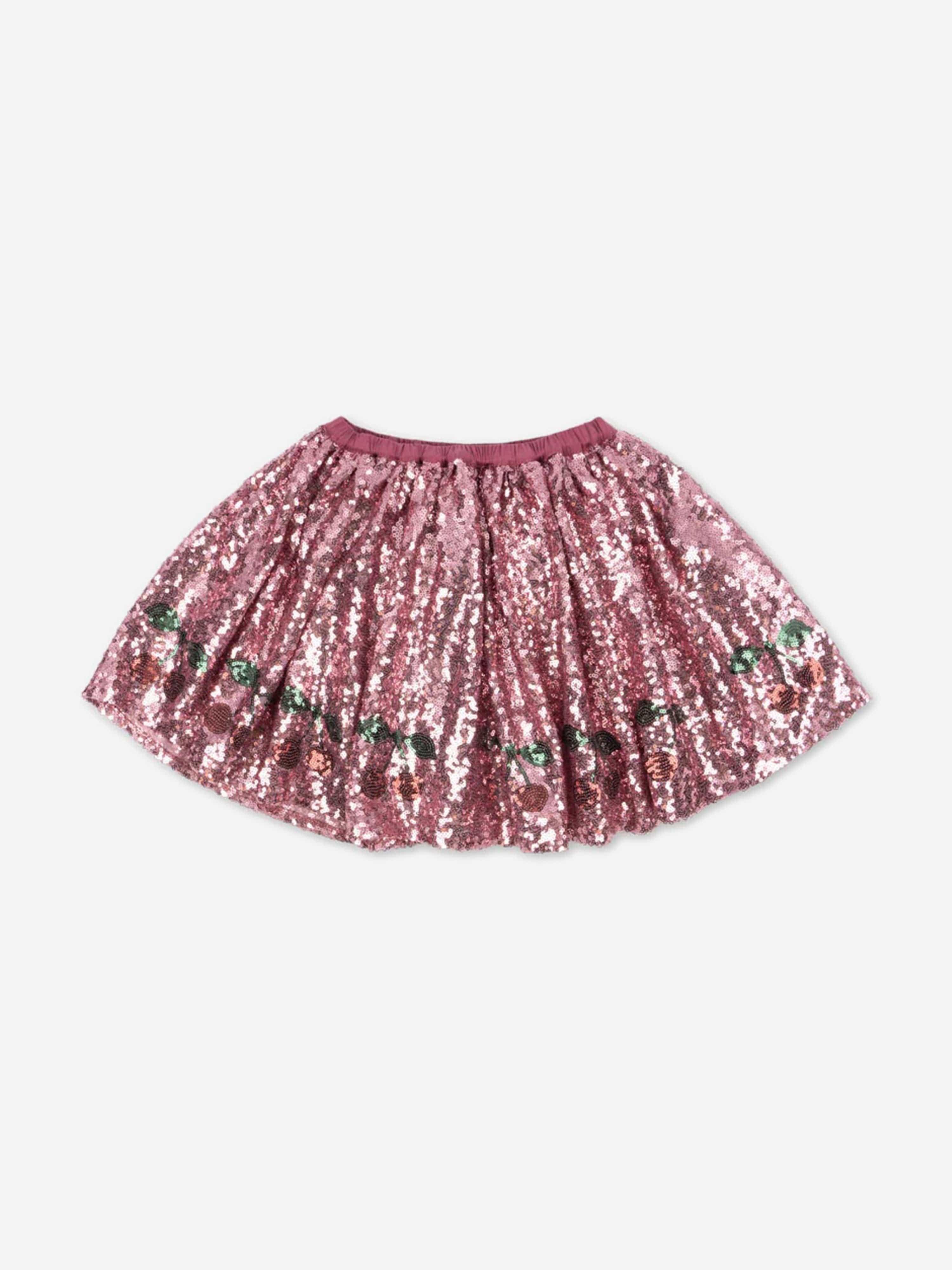 Girls Starla Sequin Skirt in Pink