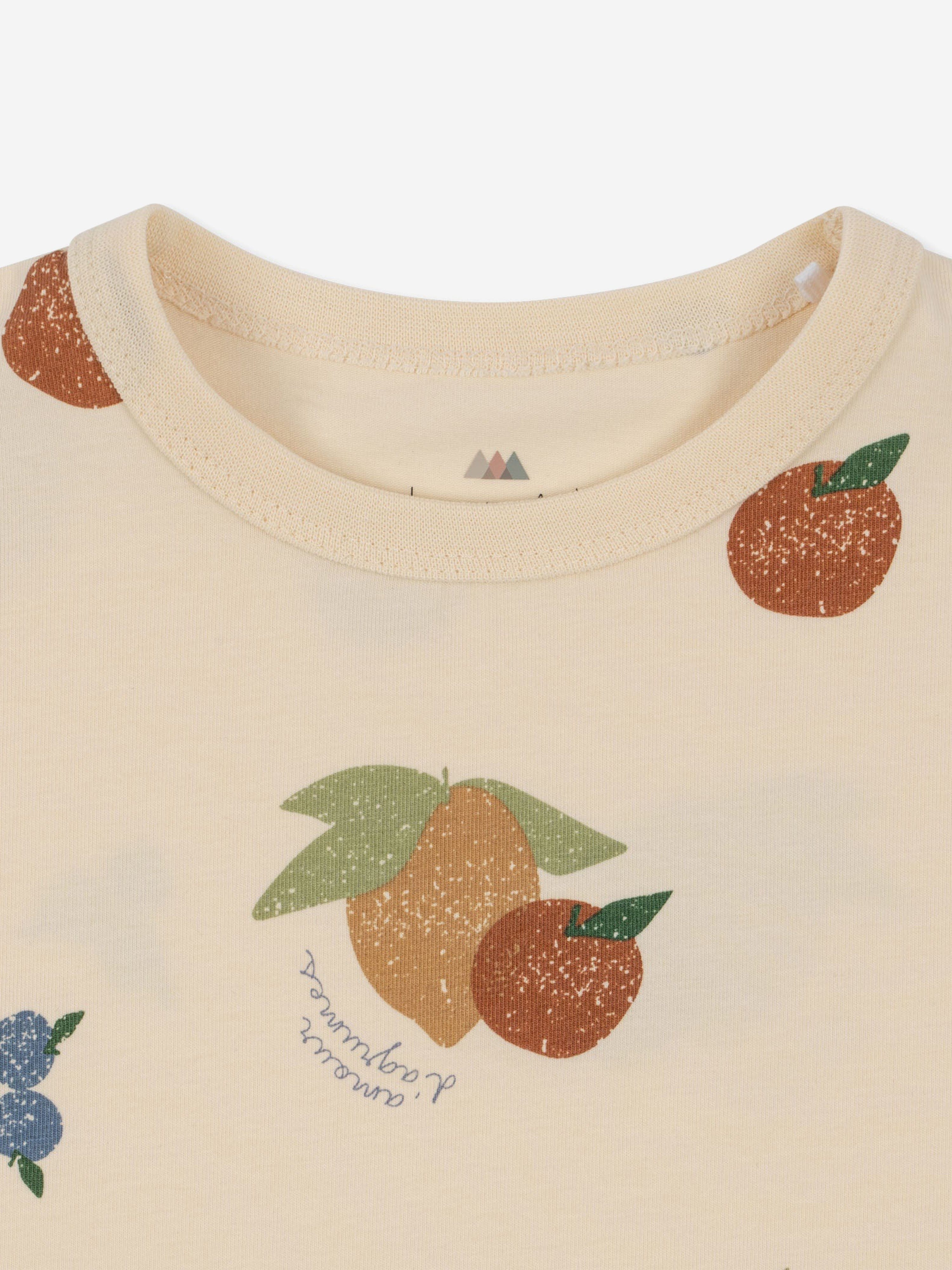Konges Sløjd Kids Fruity Short Set in Ivory