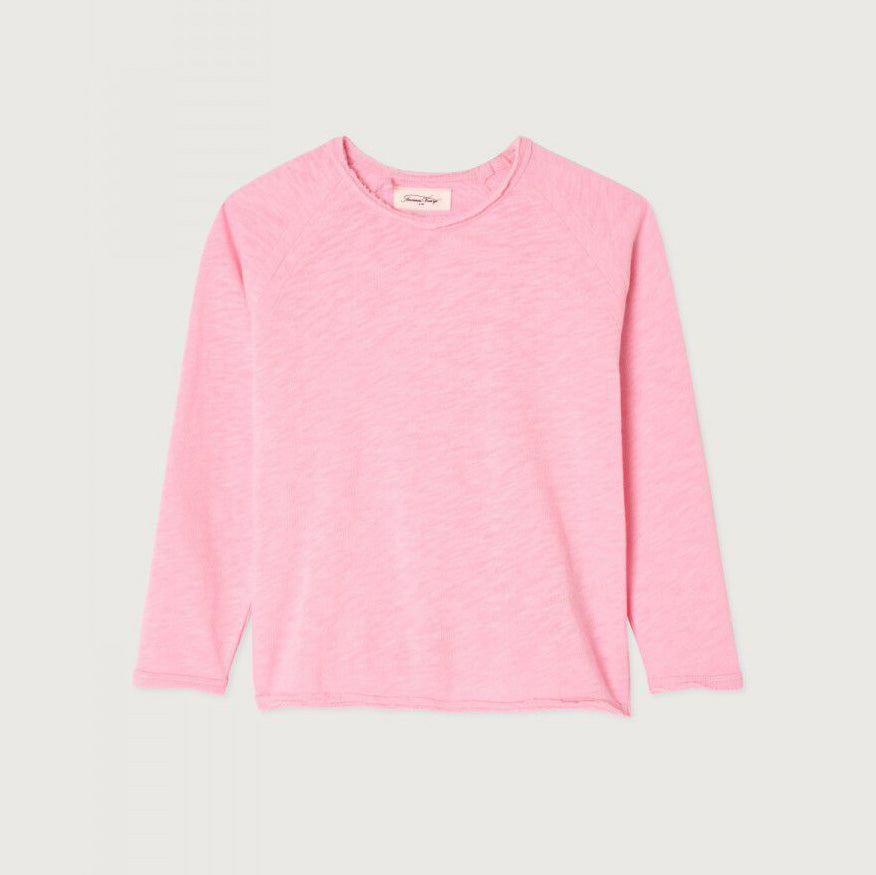T-shirt rose en coton pour filles