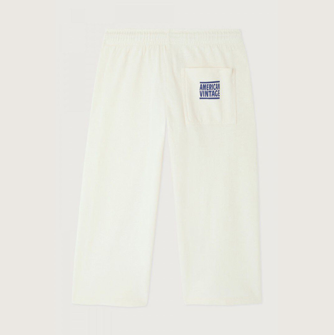 Boys & Girls White Cotton Trousers