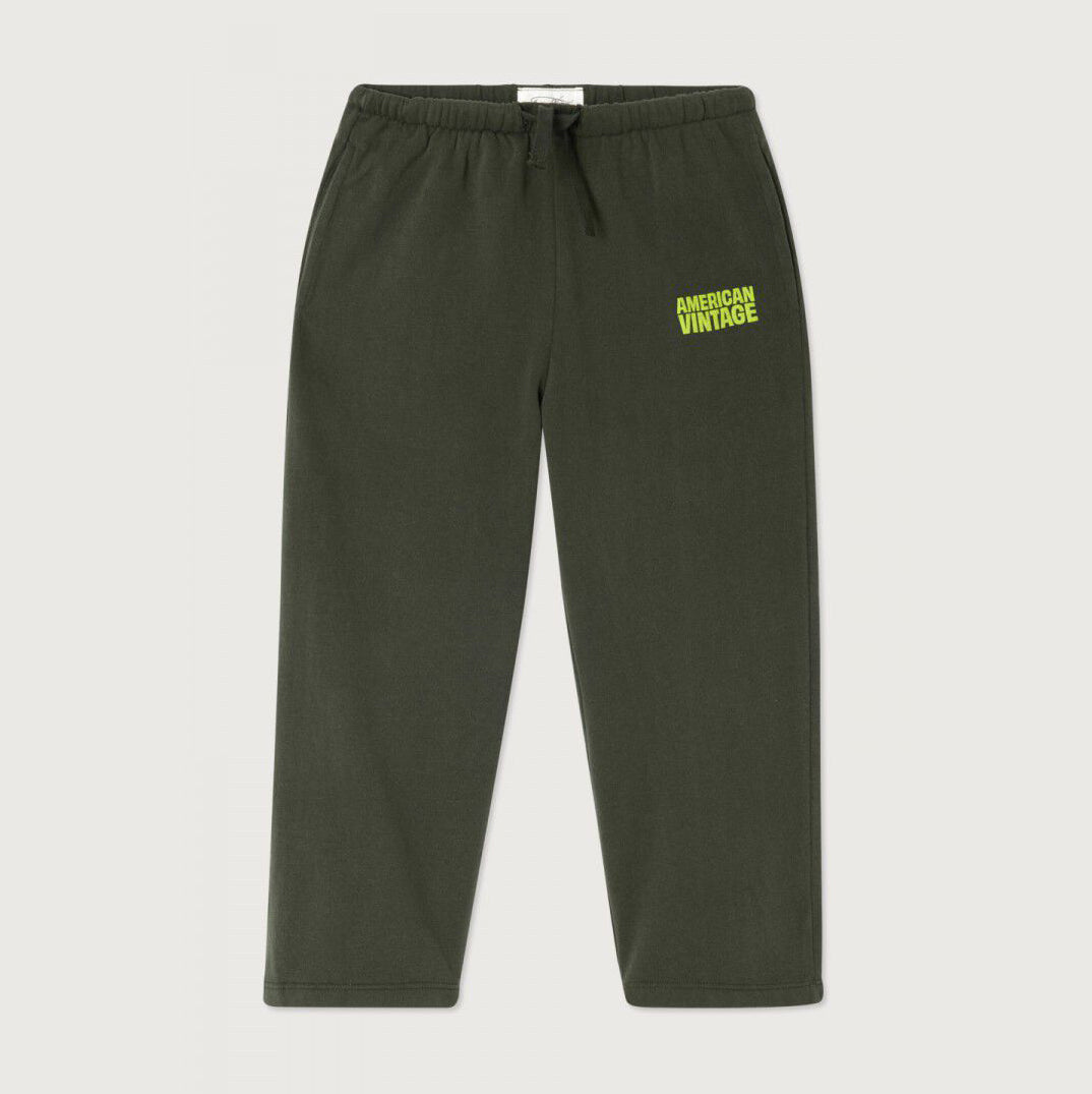 Boys & Girls Dark Green Cotton Trousers