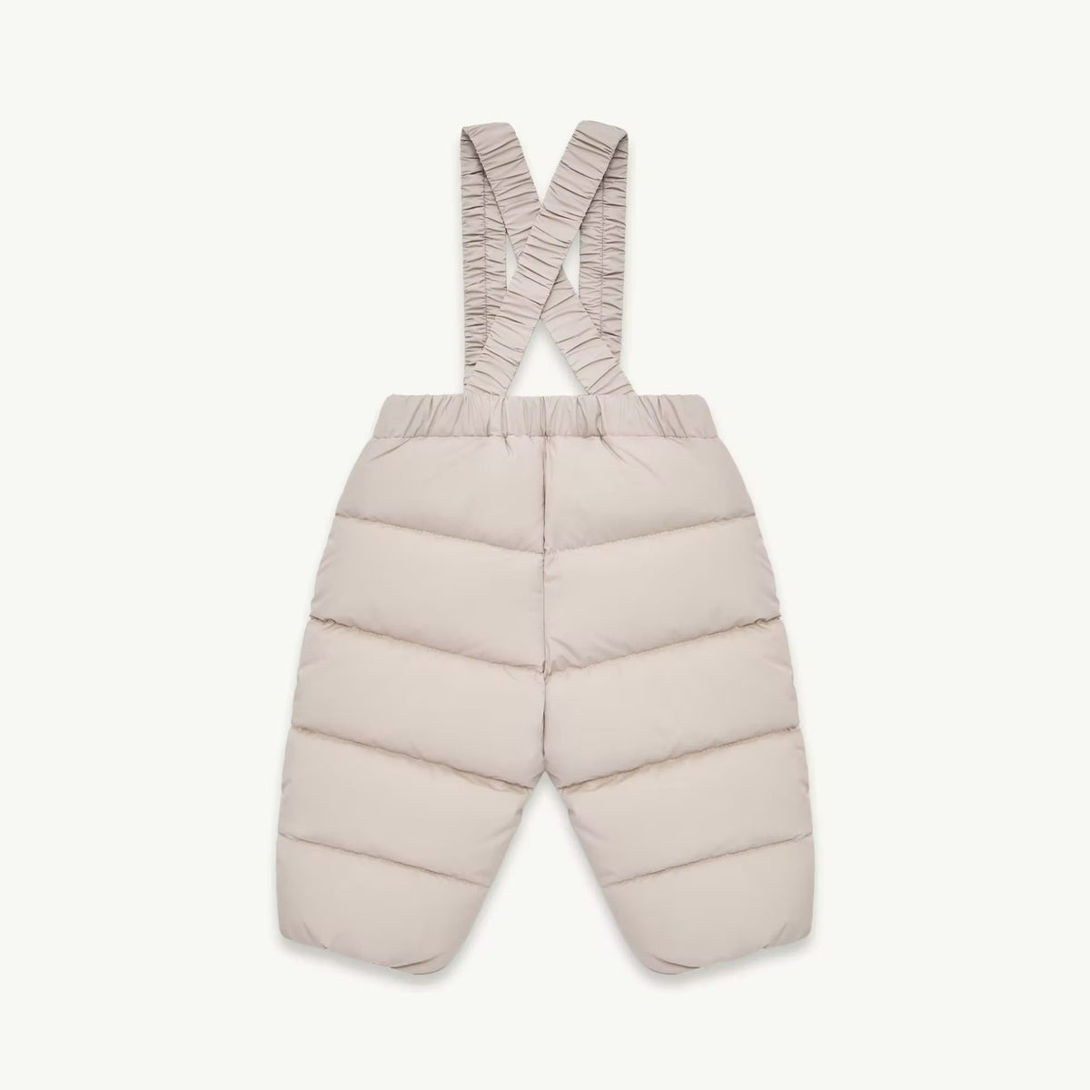 Baby Boys & Girls Light Beige Padded Down Jumpsuit