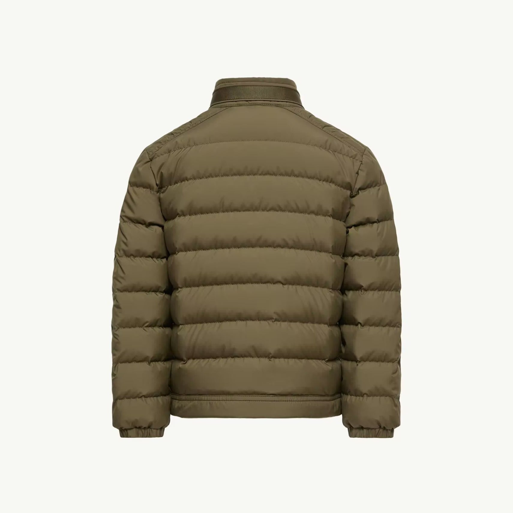 Boys Dark Green "SOREN BIKER" Padded Down Jacket