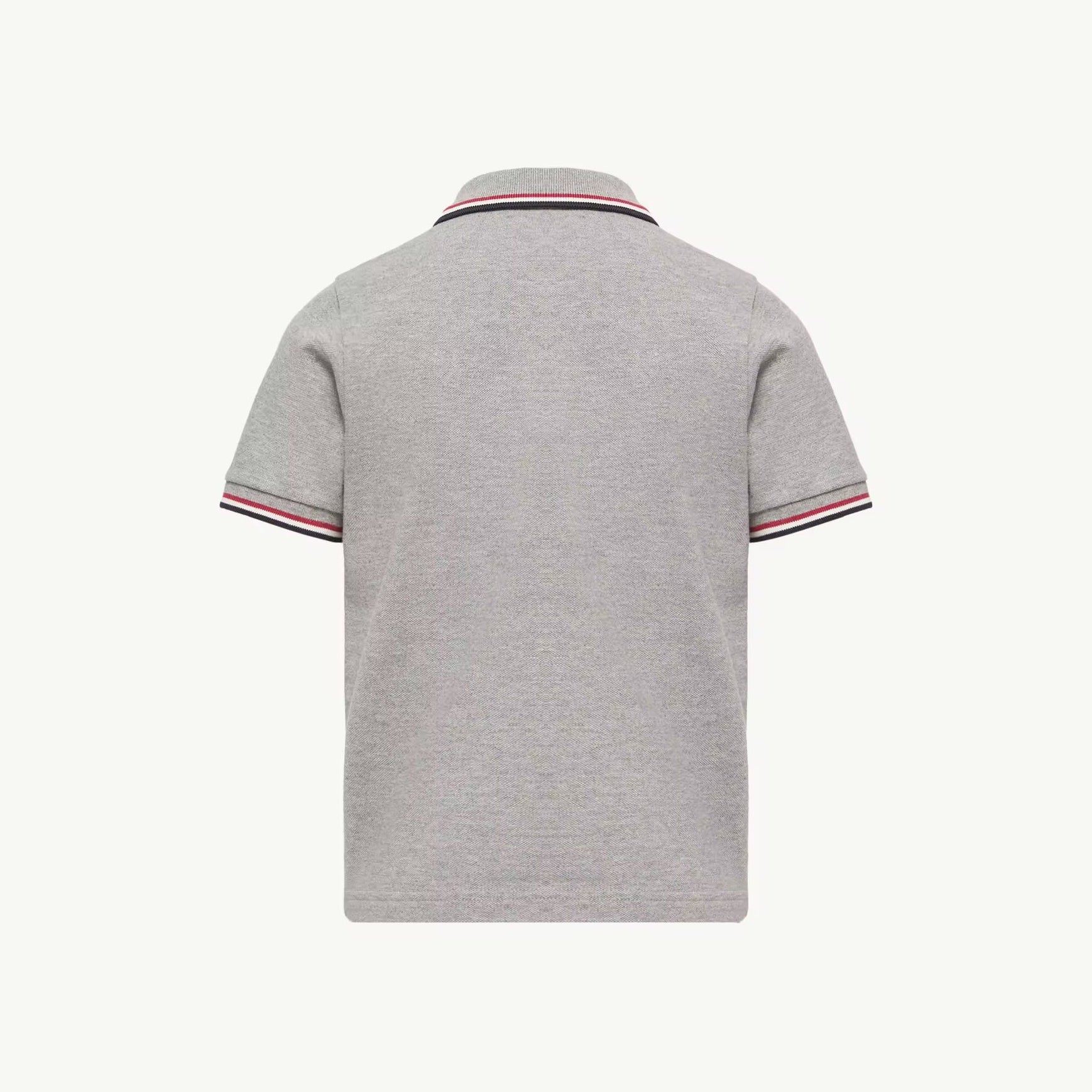 Boys Grey Cotton Polo Shirt