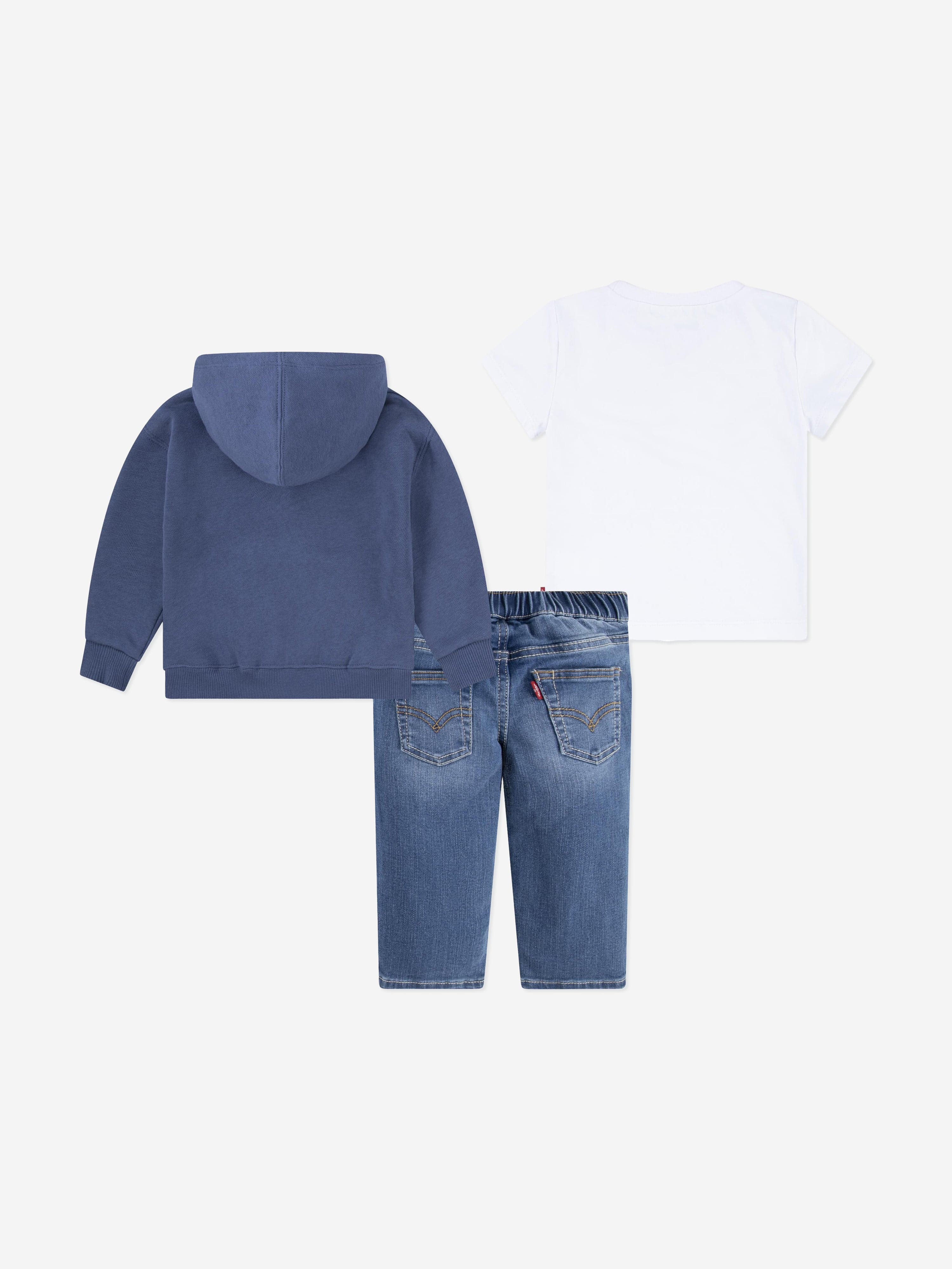 Levi's Baby Boys 3 Piece Outfit Set in Blue