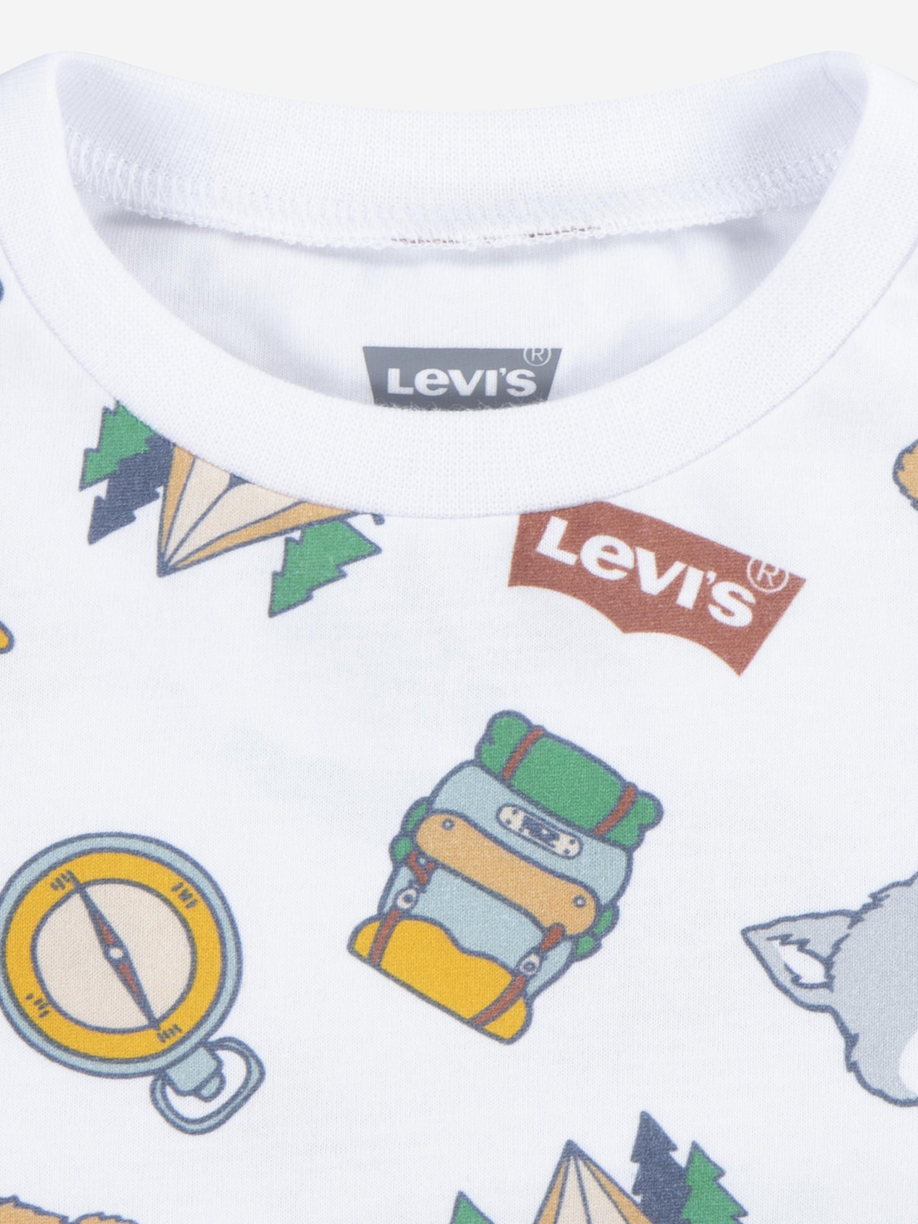 Levi's Baby Boys T-Shirt and Jeans Set in White