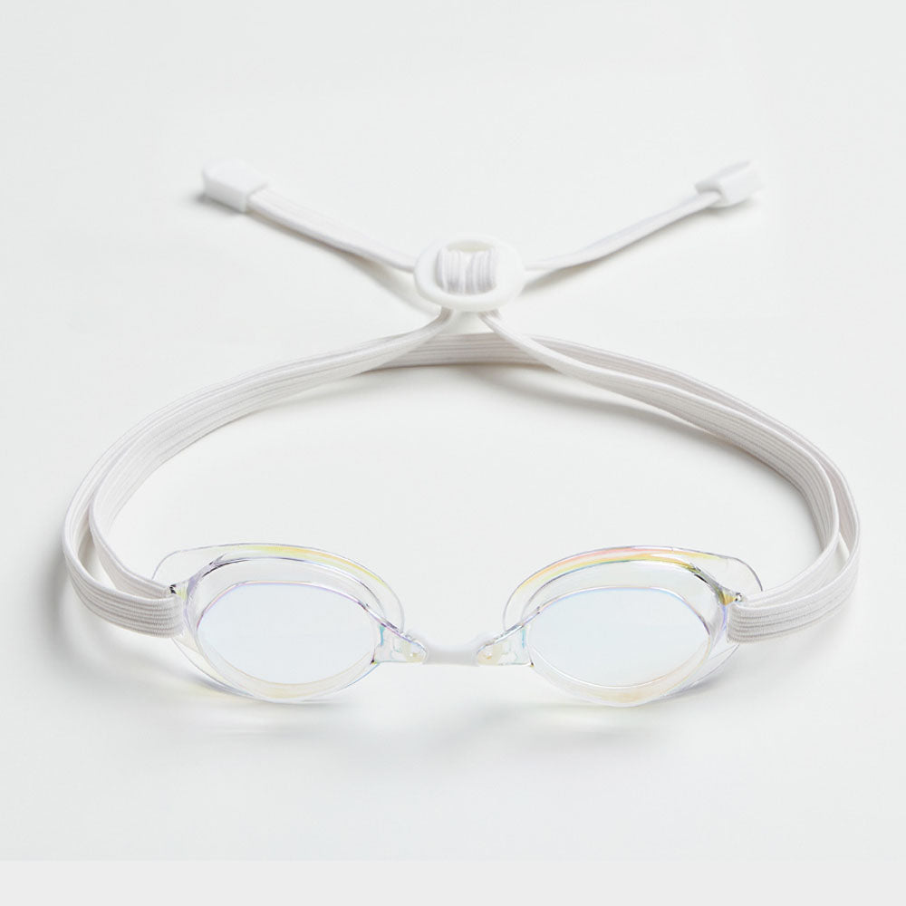 Adult White No Rubber Ring Racing Goggles(LUCY_CLGL)