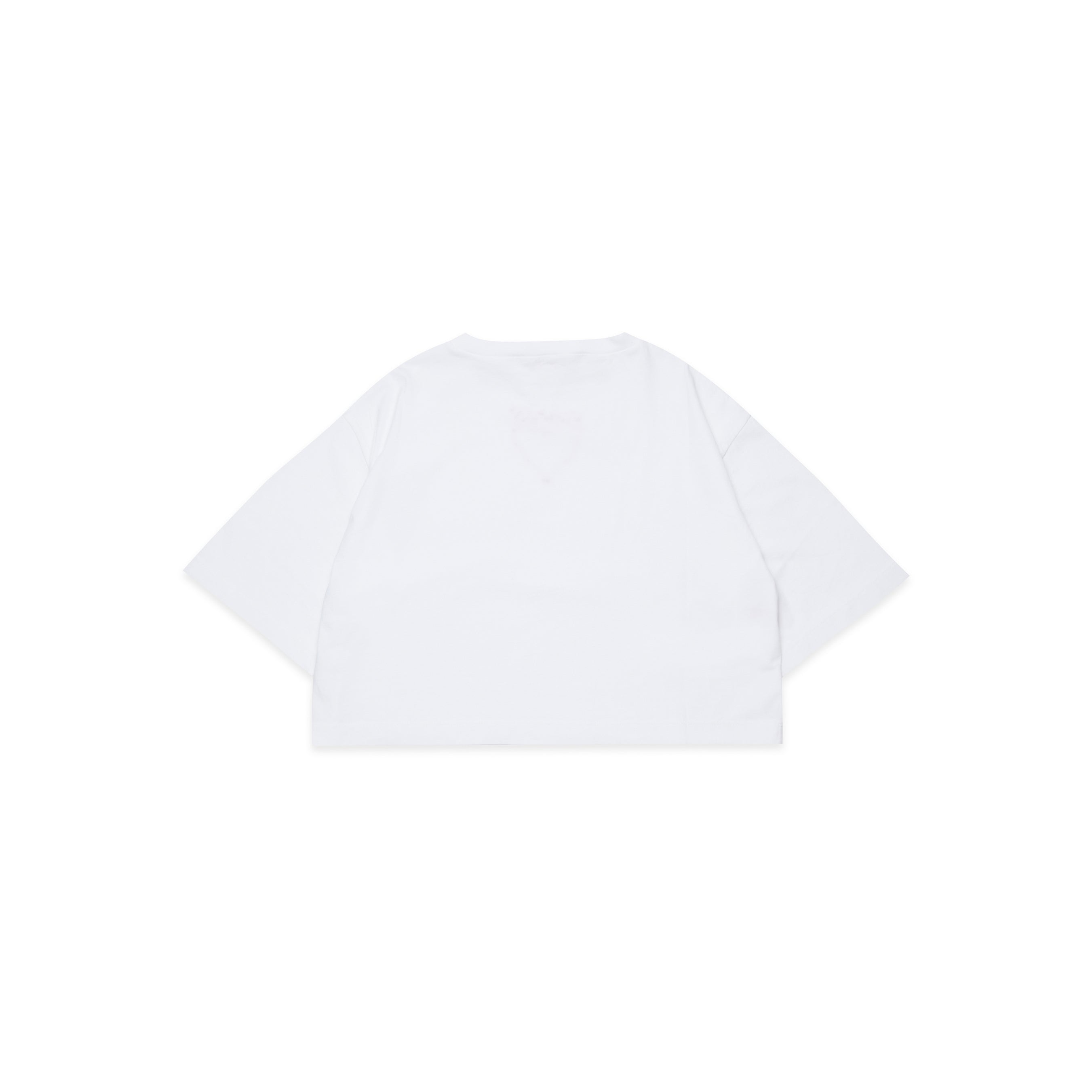 Girls White Logo Cotton T-Shirt