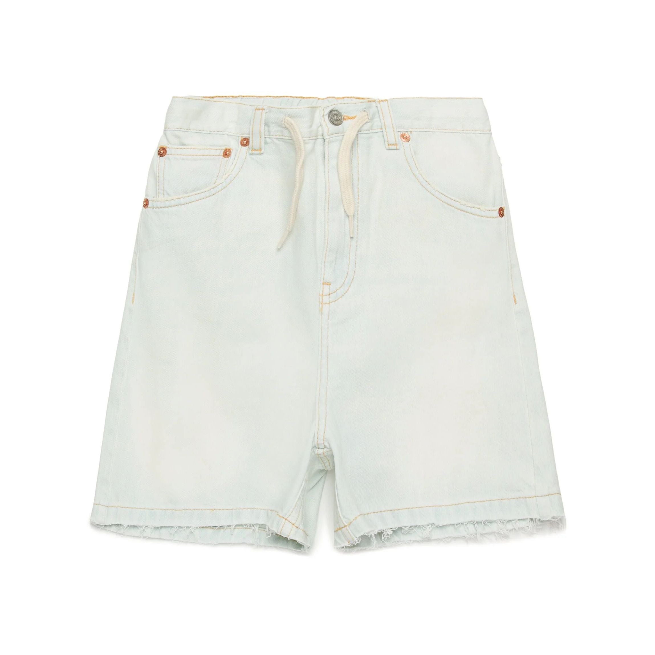 Girls Light Blue Denim Shorts