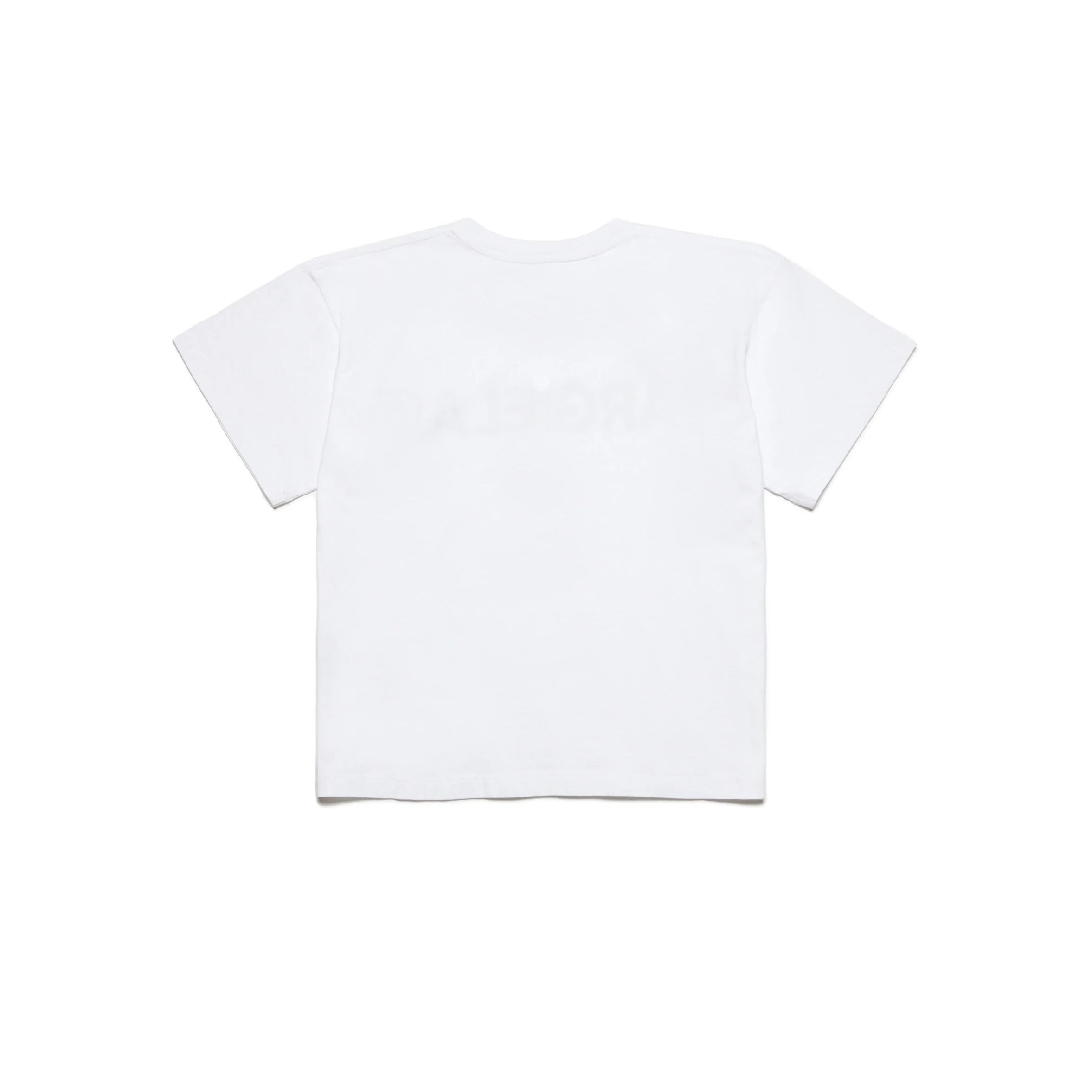 Girls White Logo Cotton T-Shirt