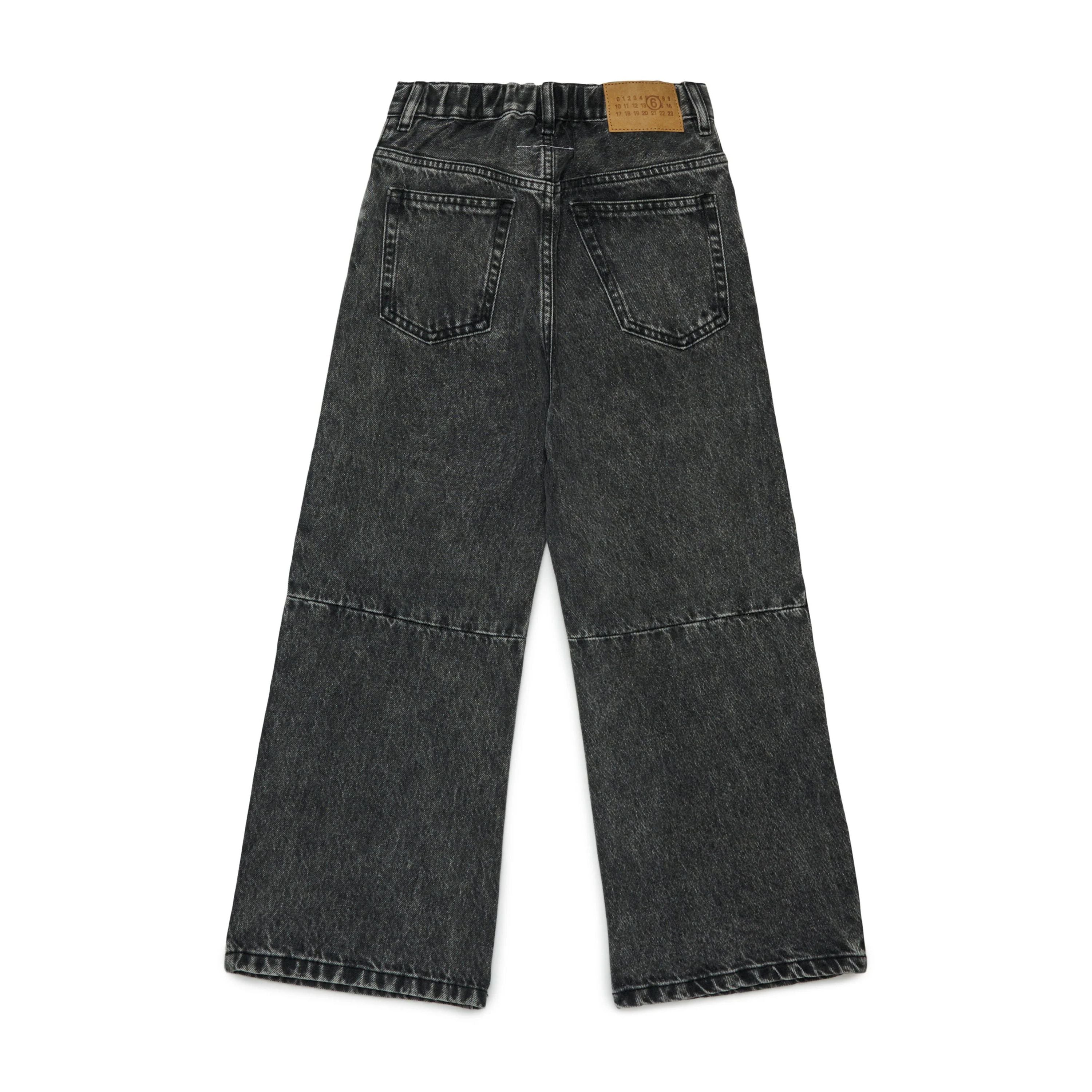 Boys & Girls Black Denim Trousers